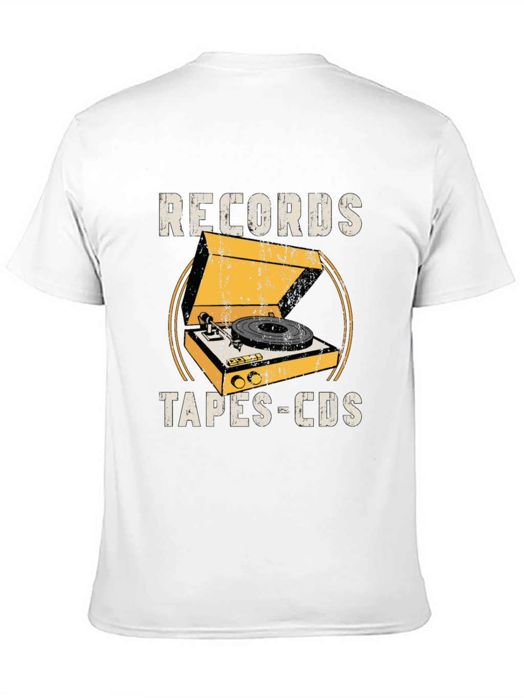 Retro Records Tapes CDs Graphic Tee