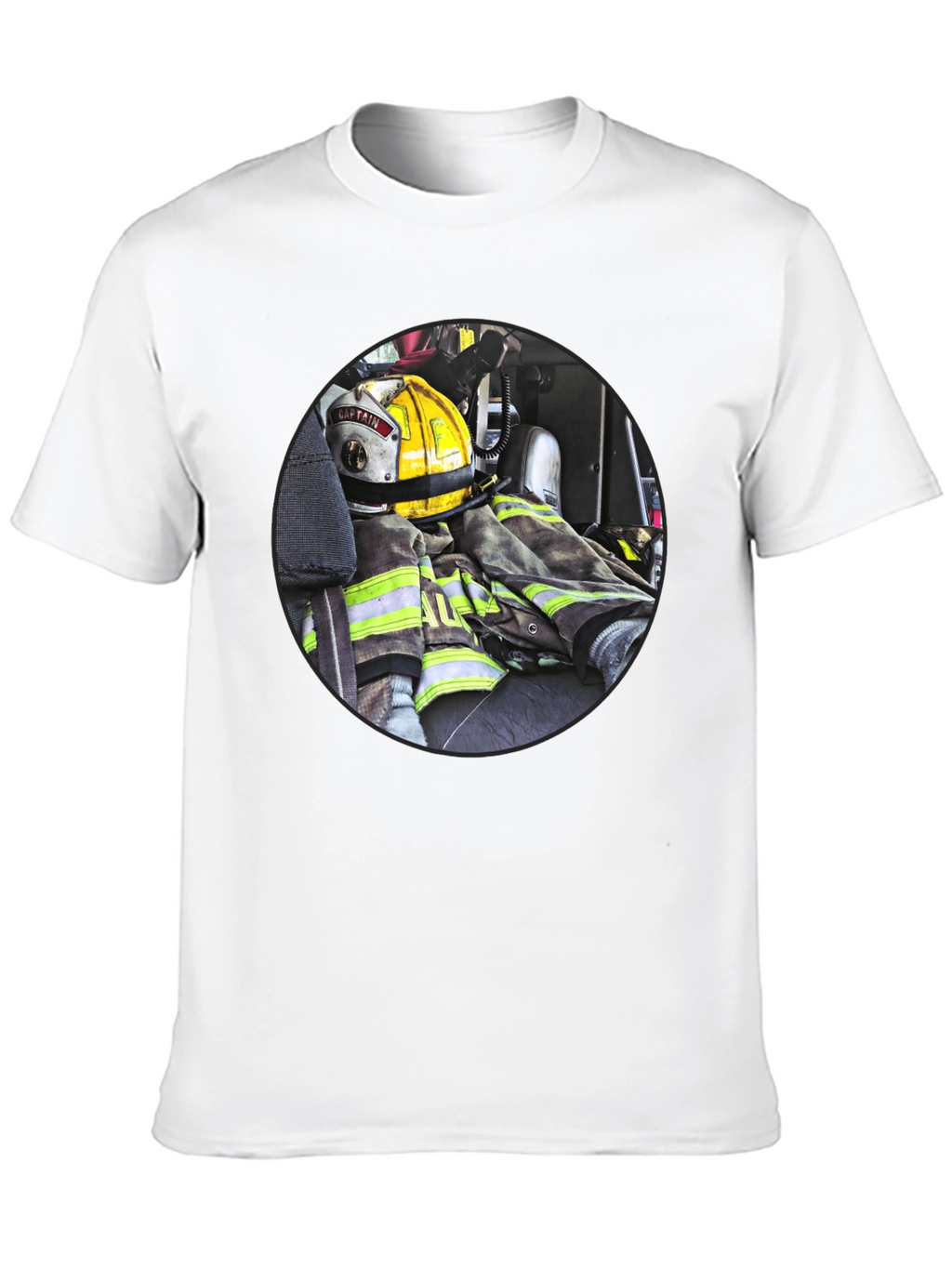 Firefighter Gear Graphic Tee - Bold & Durable