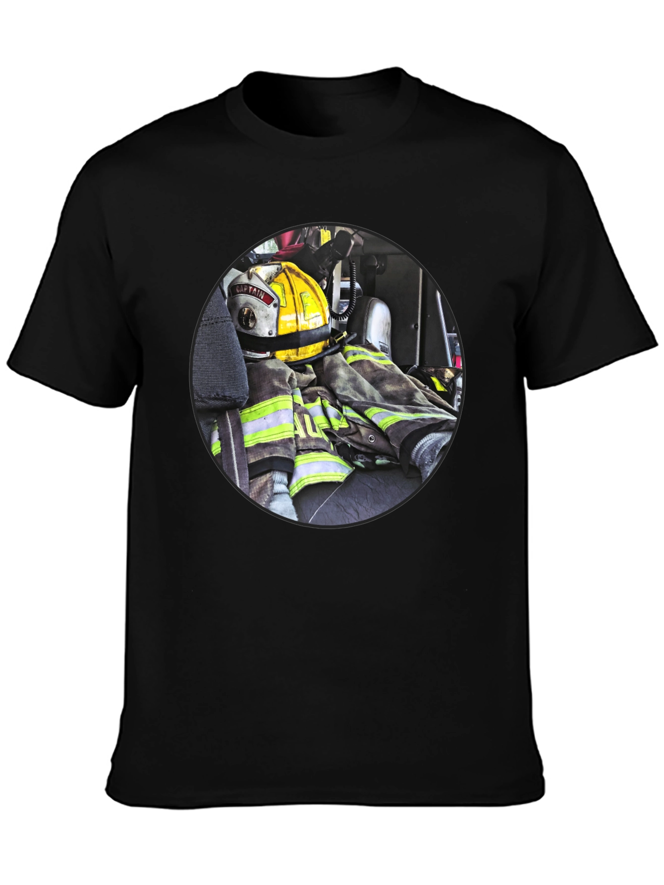 Firefighter Gear Graphic Tee - Bold & Durable