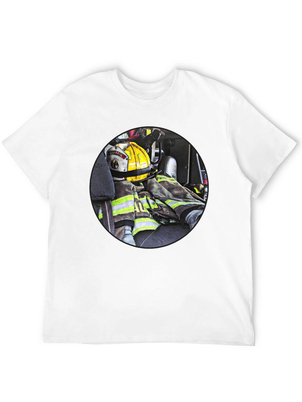Firefighter Gear Graphic Tee - Bold & Durable