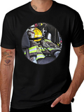 Firefighter Gear Graphic Tee - Bold & Durable