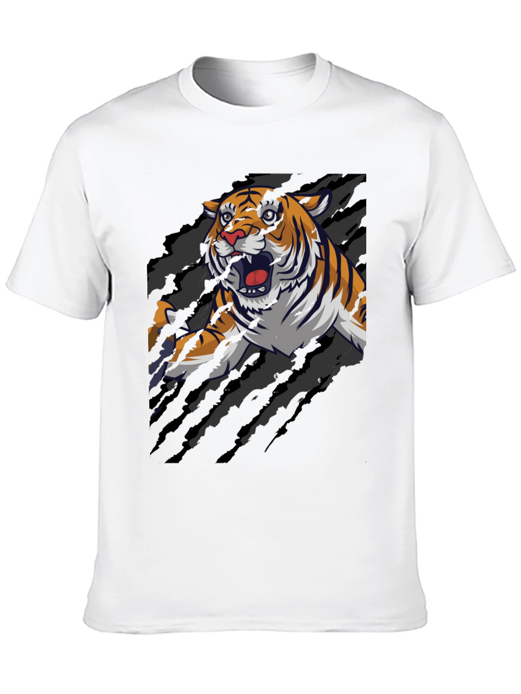 Roaring Tiger Graphic Print T-Shirt