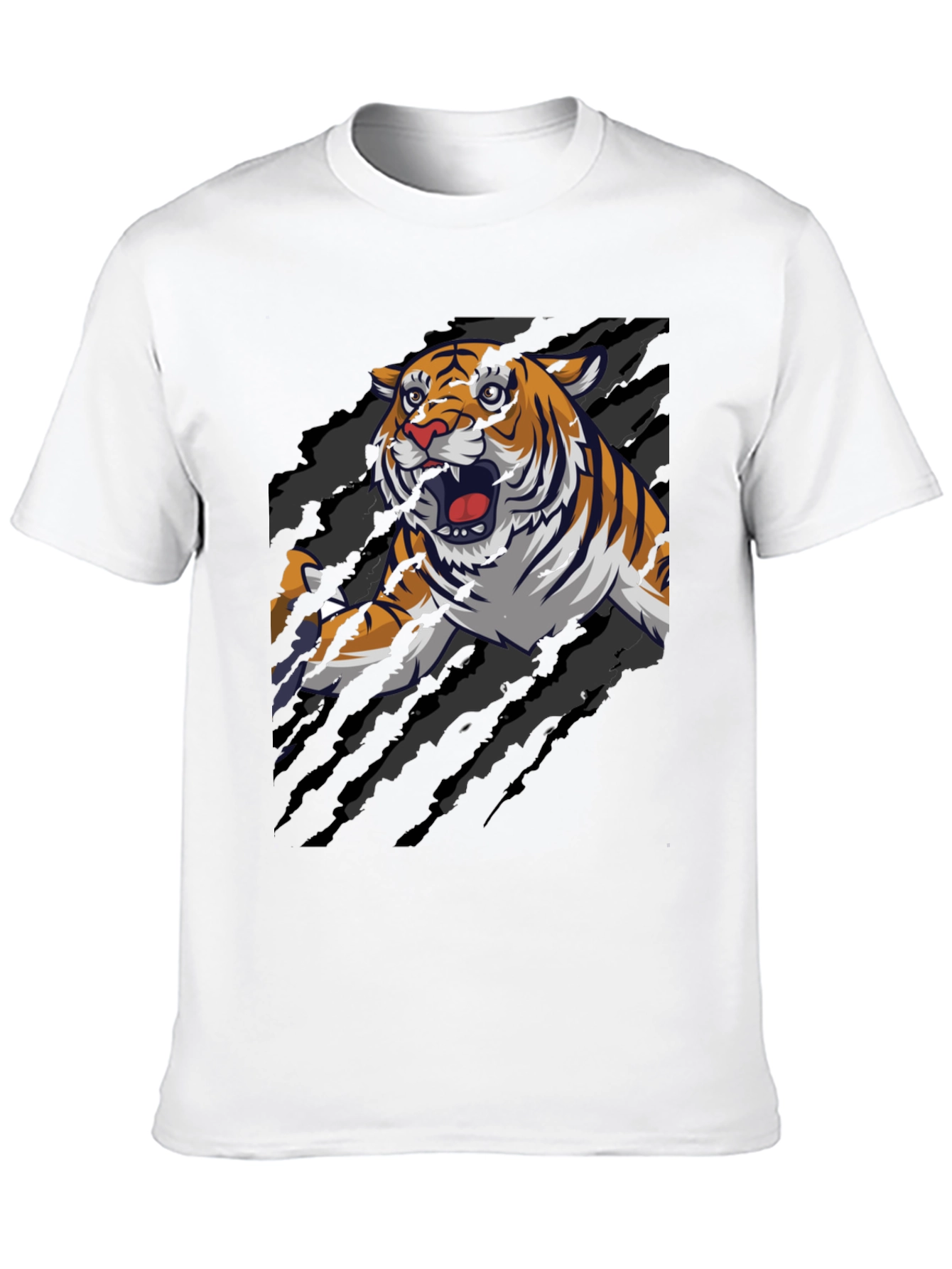 Roaring Tiger Graphic Print T-Shirt