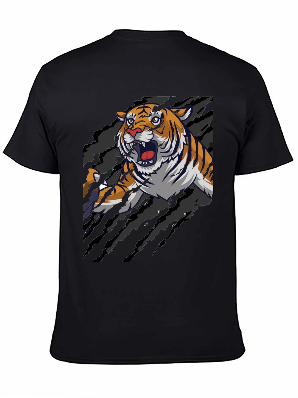 Roaring Tiger Graphic Print T-Shirt
