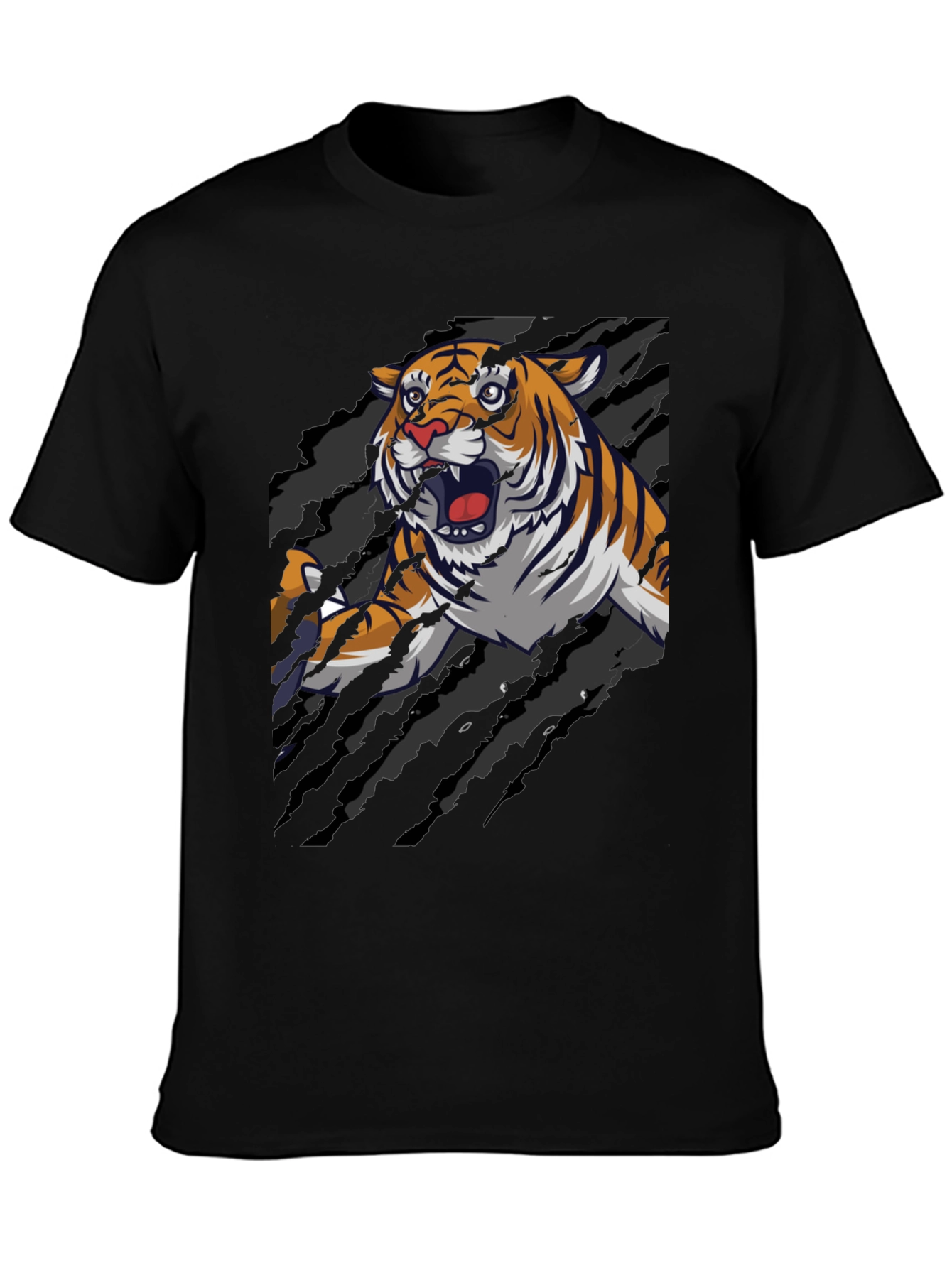 Roaring Tiger Graphic Print T-Shirt