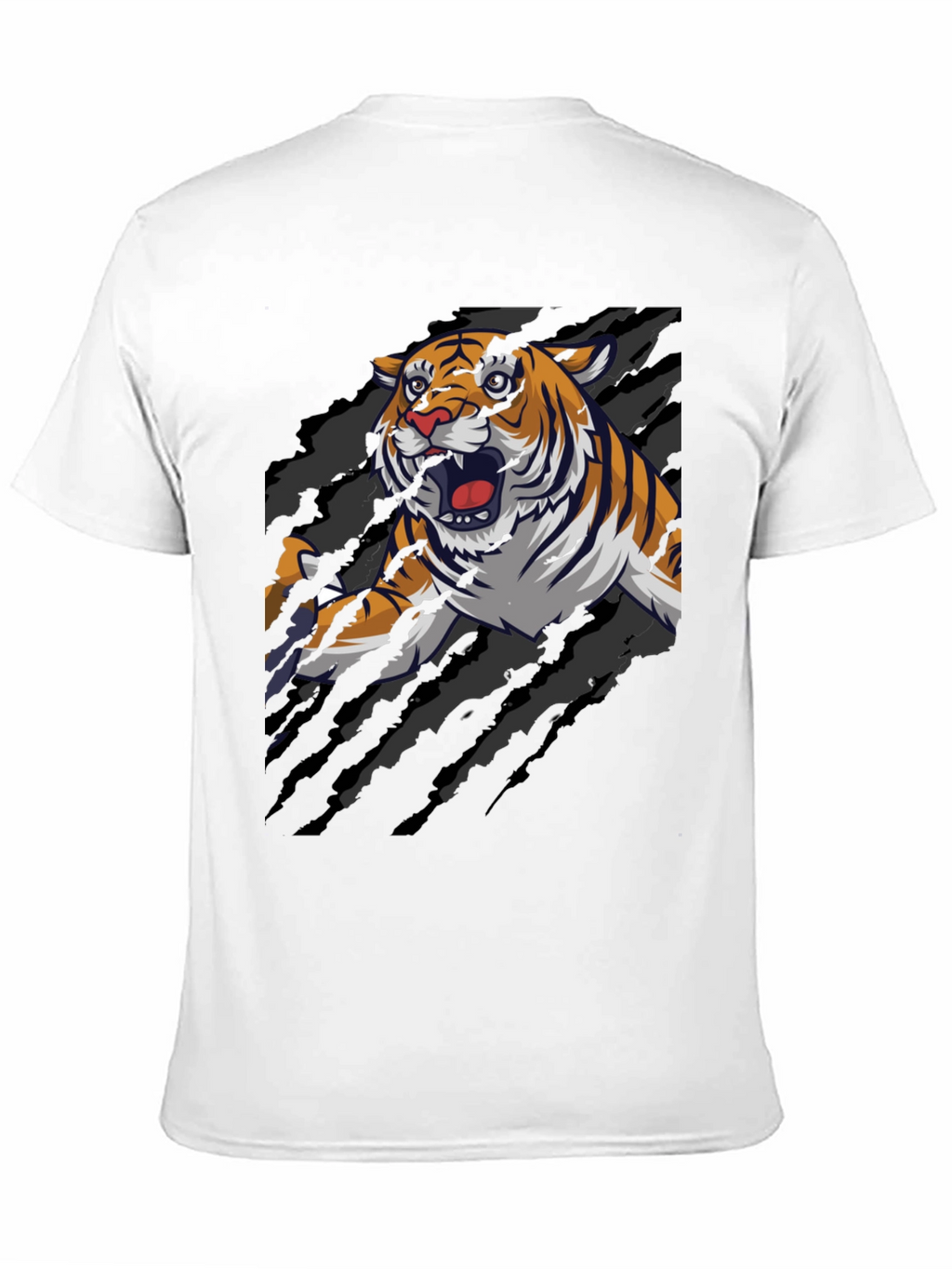 Roaring Tiger Graphic Print T-Shirt