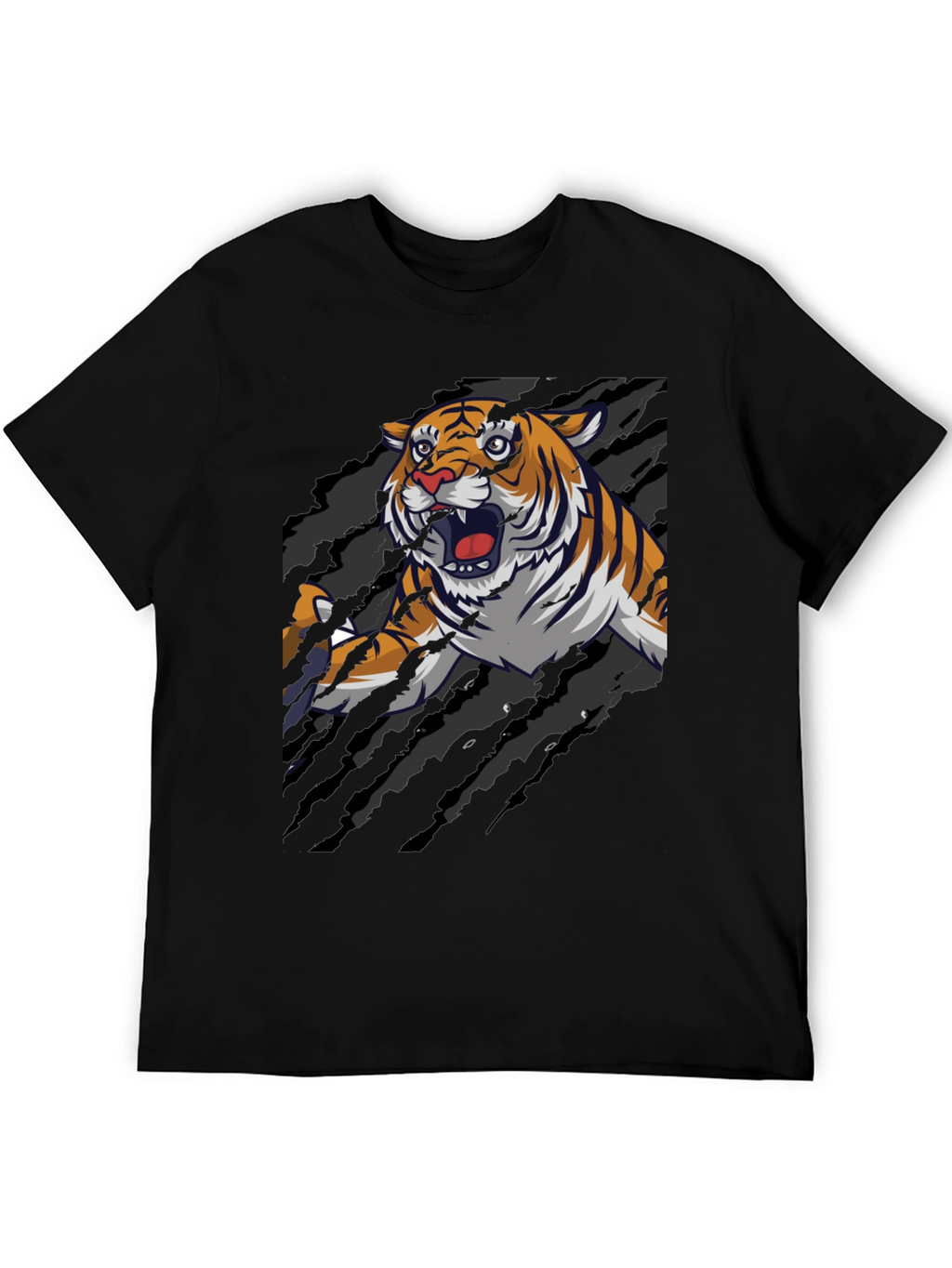 Roaring Tiger Graphic Print T-Shirt
