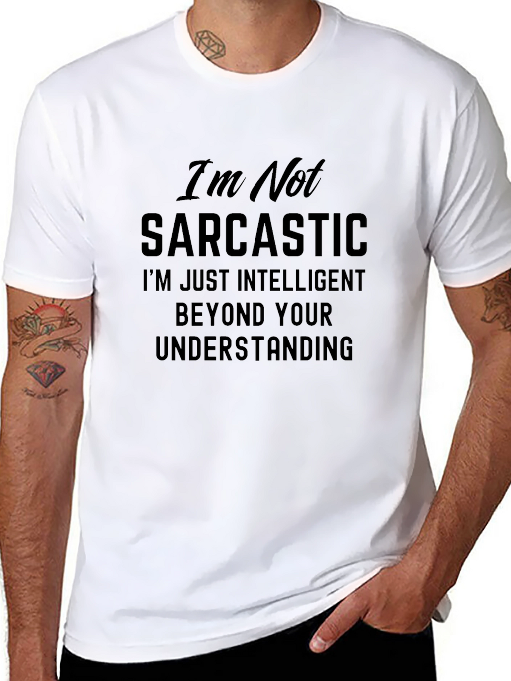 Sarcastic Intelligence Graphic T-Shirt