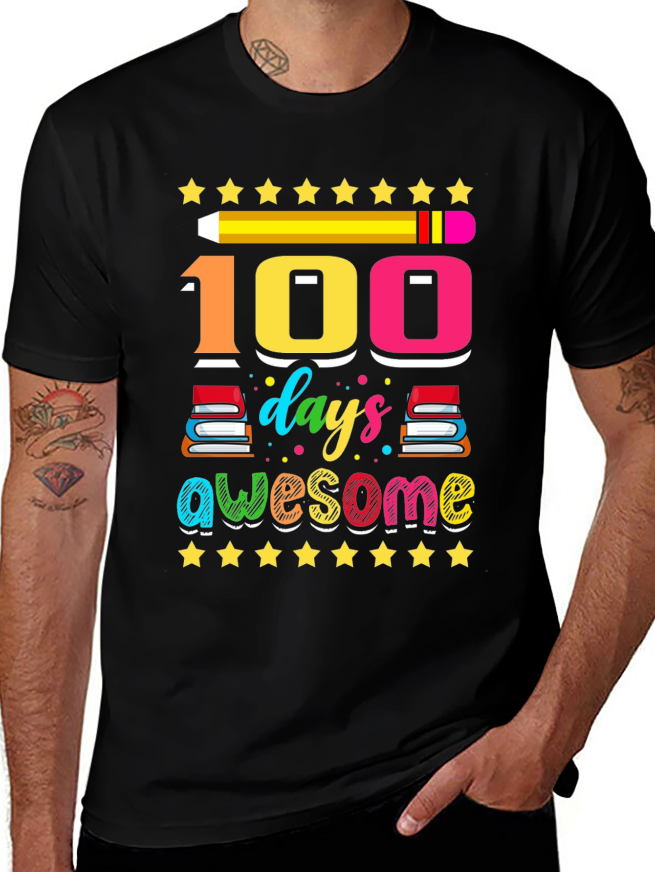 100 Days of Awesome Graphic Tee