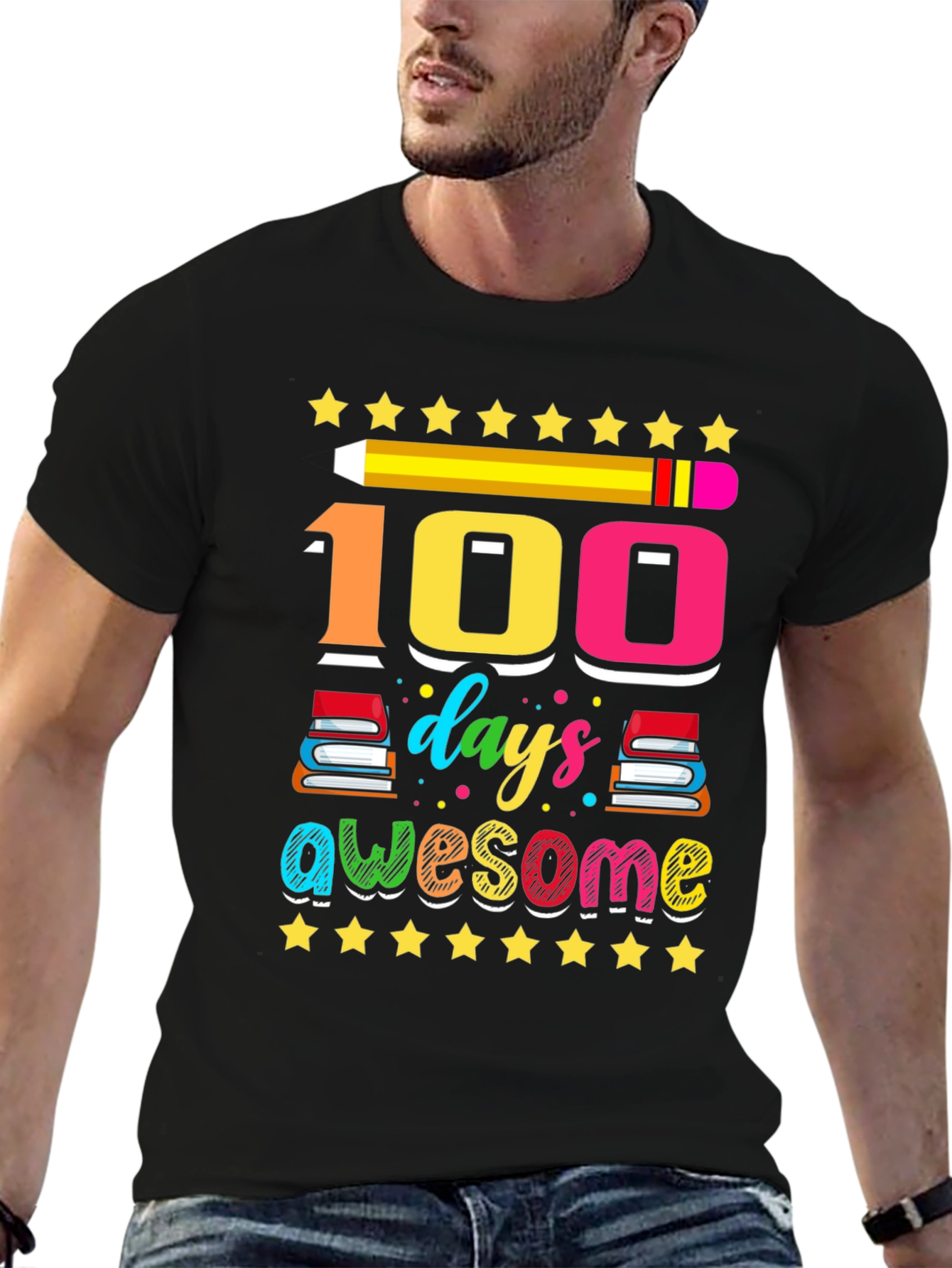 100 Days of Awesome Graphic Tee