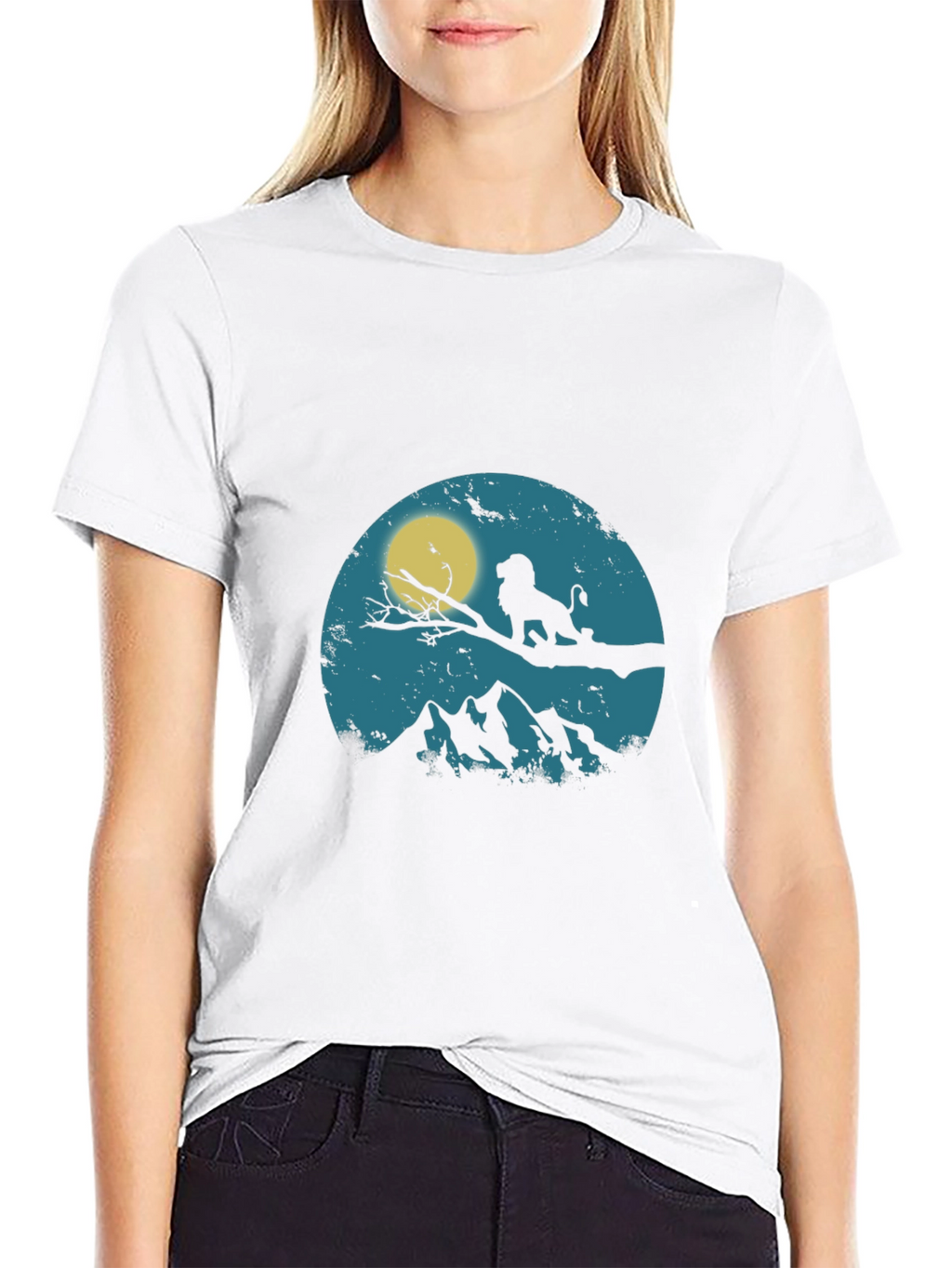 Lion King Silhouette Graphic T-Shirt
