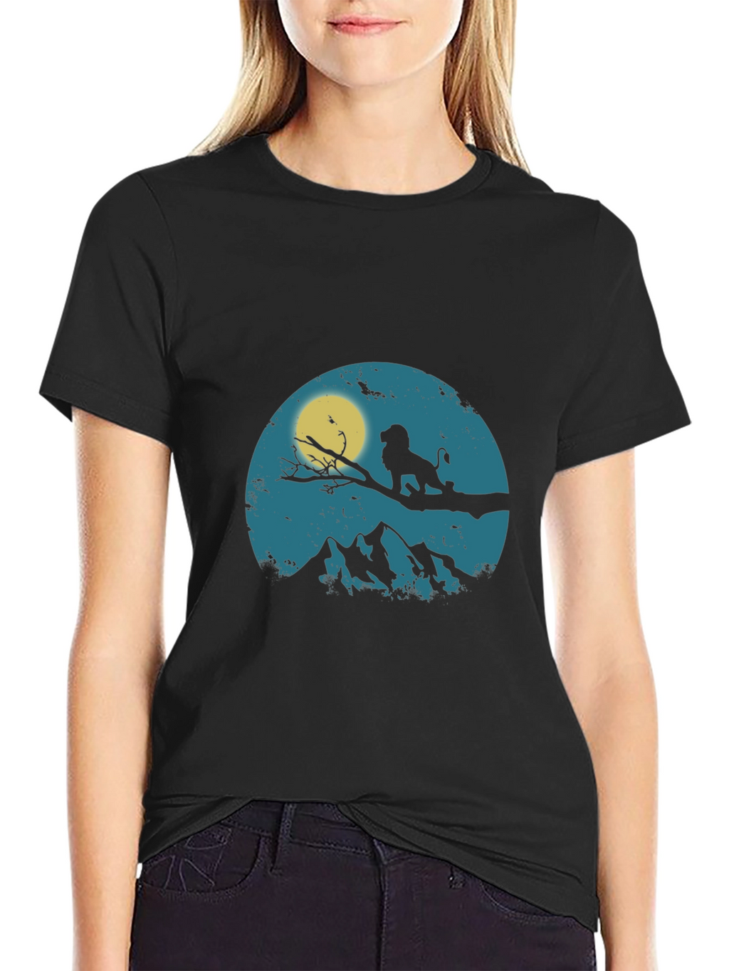 Lion King Silhouette Graphic T-Shirt