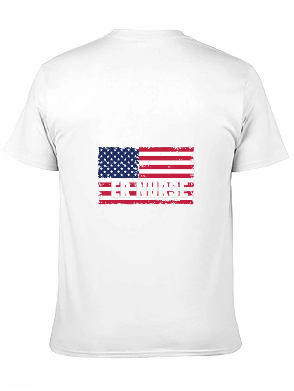 ER Nurse American Flag T-Shirt - Patriotic Medical Apparel