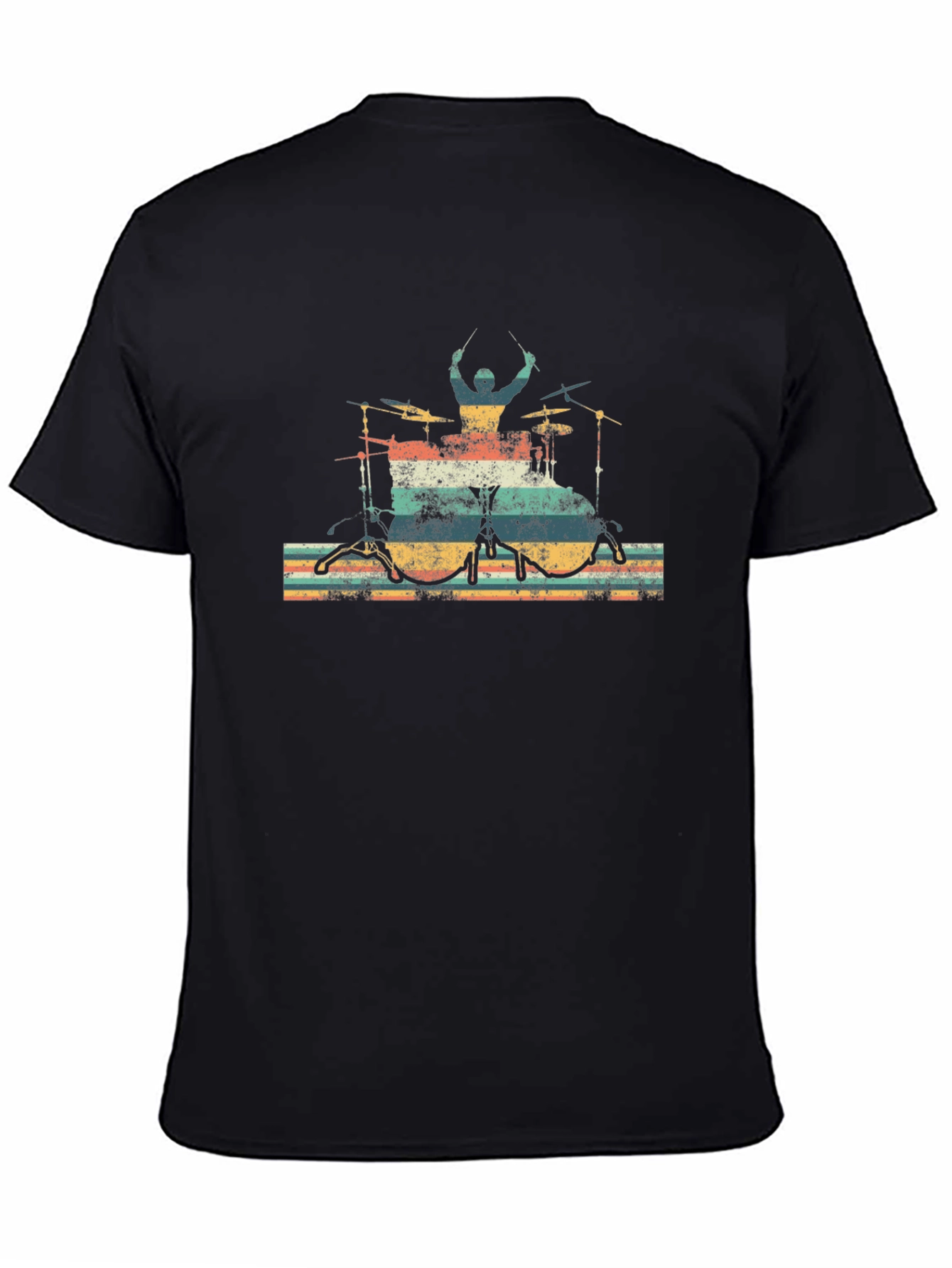 Vintage Drummer T-Shirt - Retro Music Tee