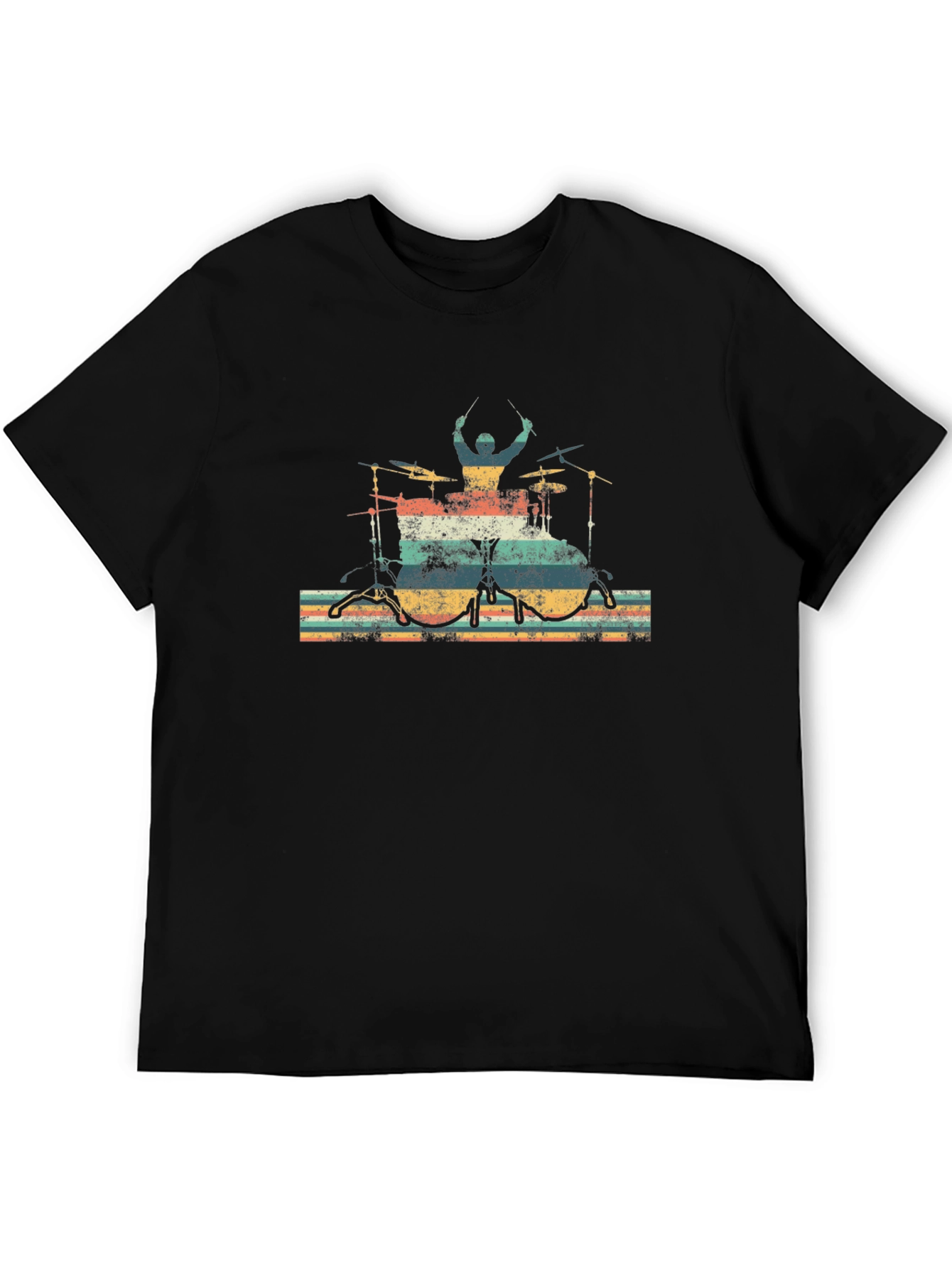 Vintage Drummer T-Shirt - Retro Music Tee
