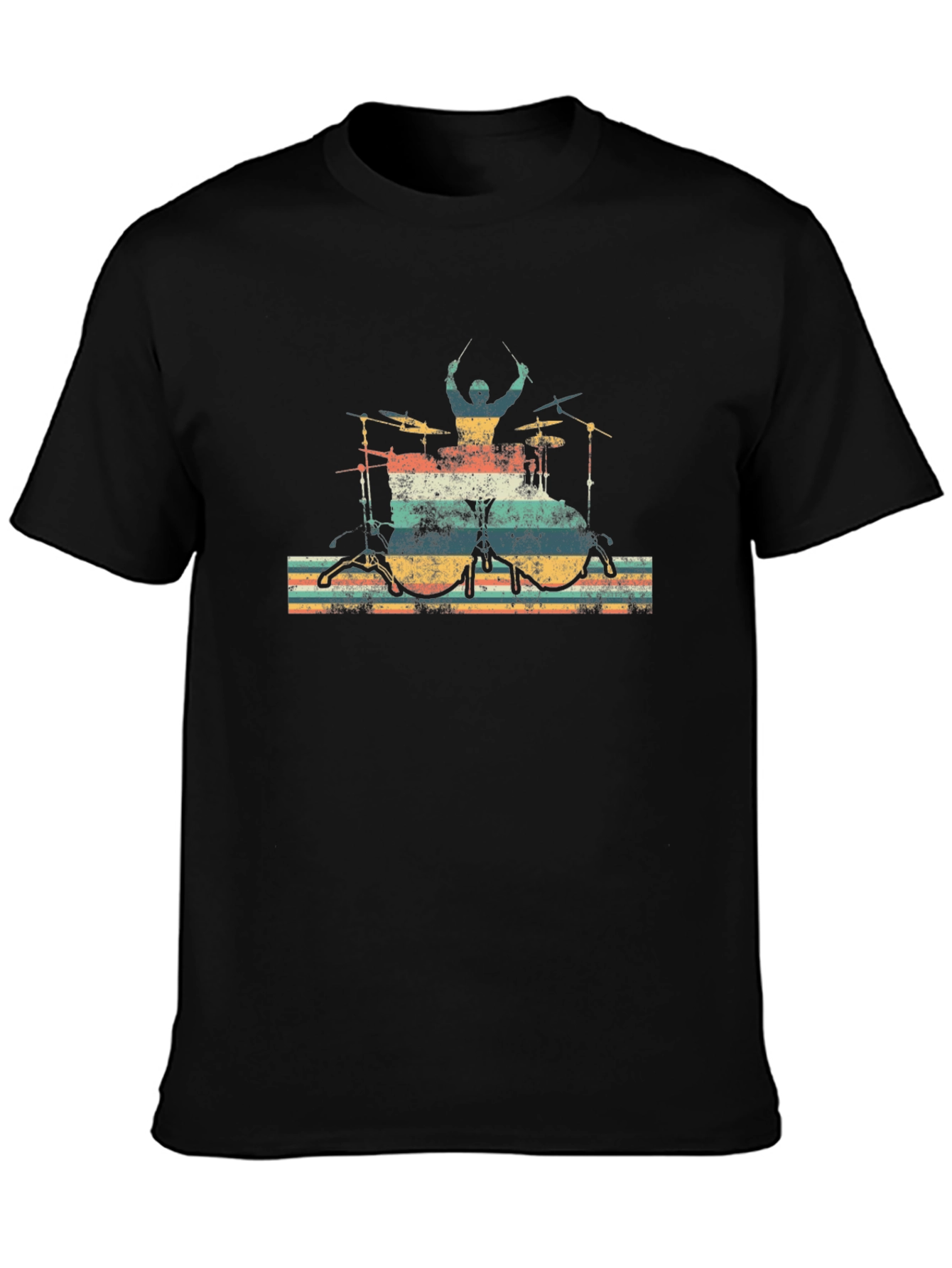 Vintage Drummer T-Shirt - Retro Music Tee