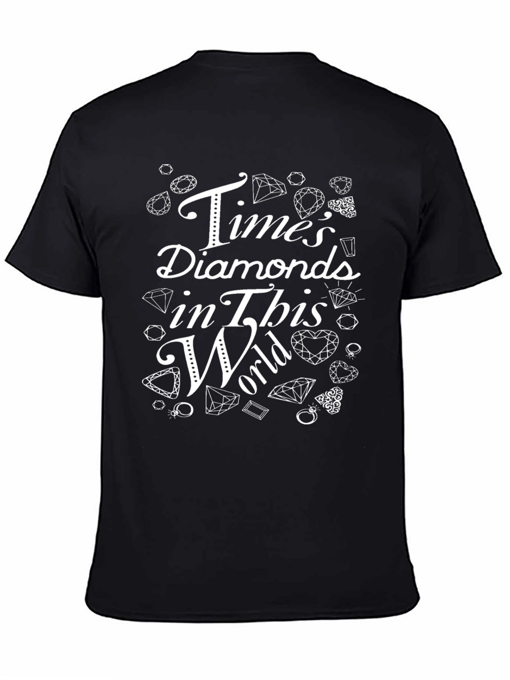 Times Diamonds Graphic T-Shirt - Black