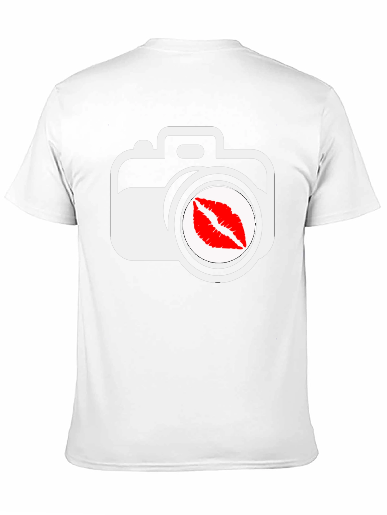 Camera Kiss Graphic T-Shirt - Black