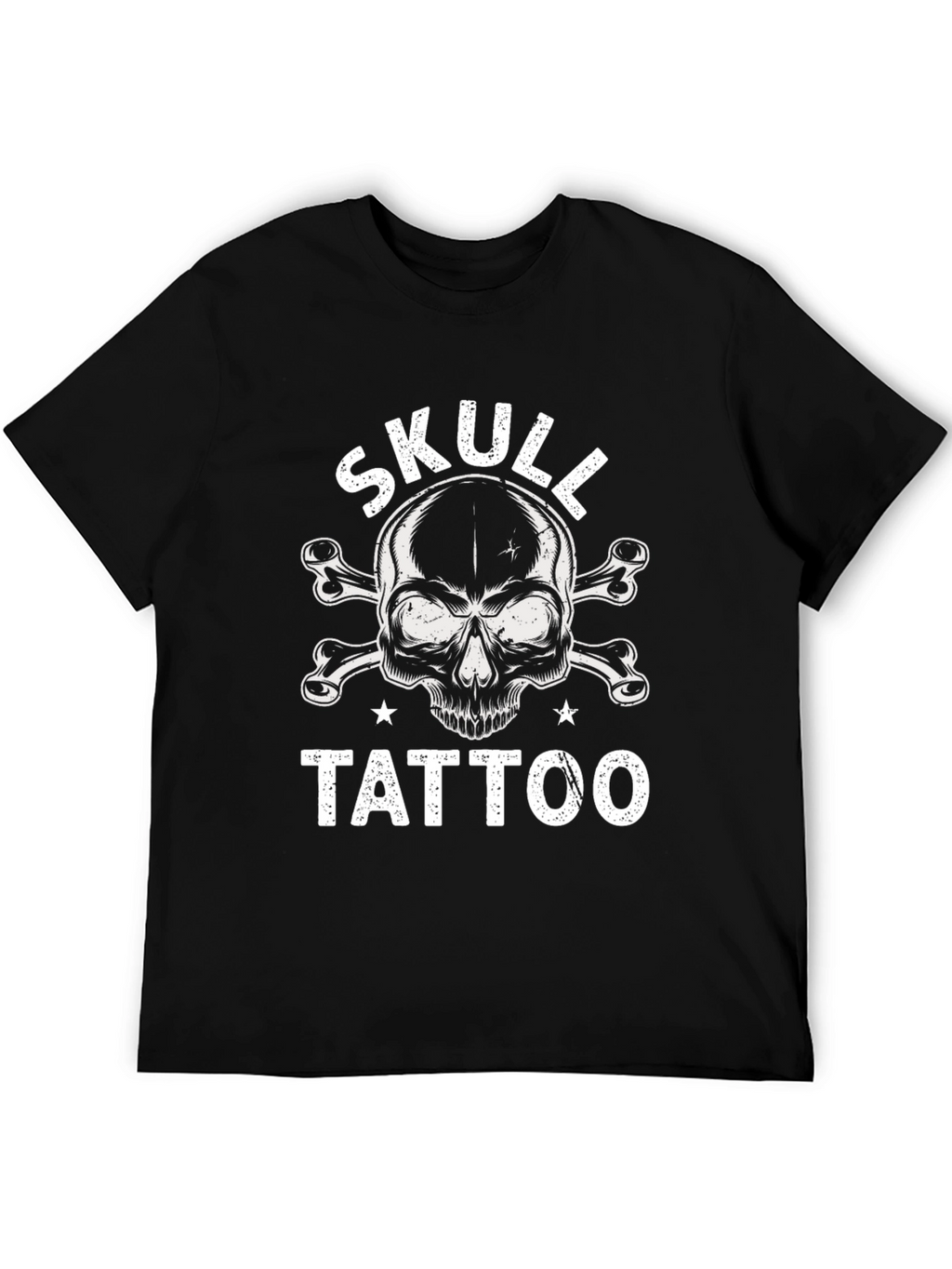 Skull Tattoo Graphic Black T-Shirt
