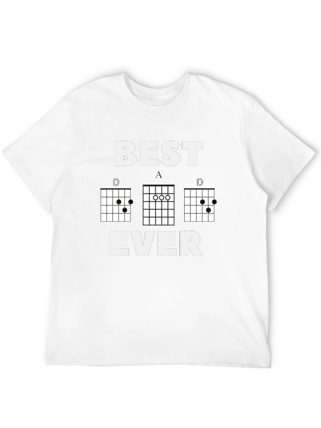 Best Dad Ever Guitar Chord T-Shirt