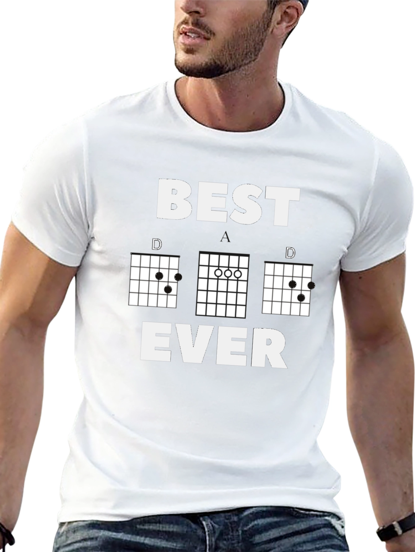 Best Dad Ever Guitar Chord T-Shirt