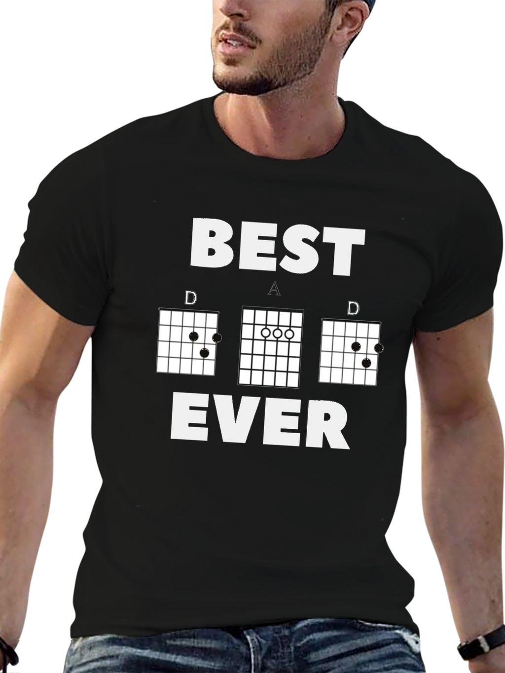 Best Dad Ever Guitar Chord T-Shirt