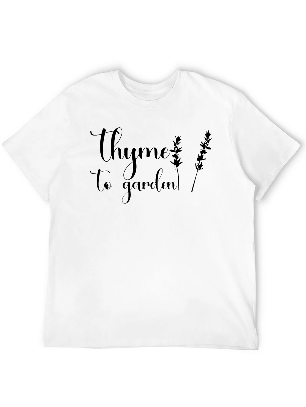 Thyme to Garden Graphic Tee - Black