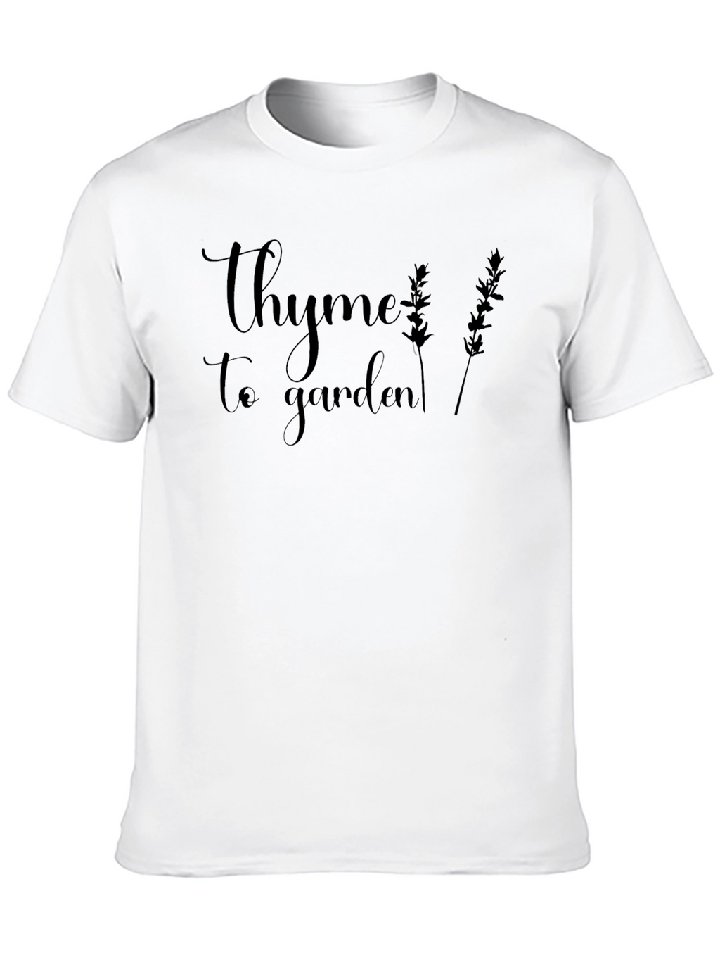 Thyme to Garden Graphic Tee - Black