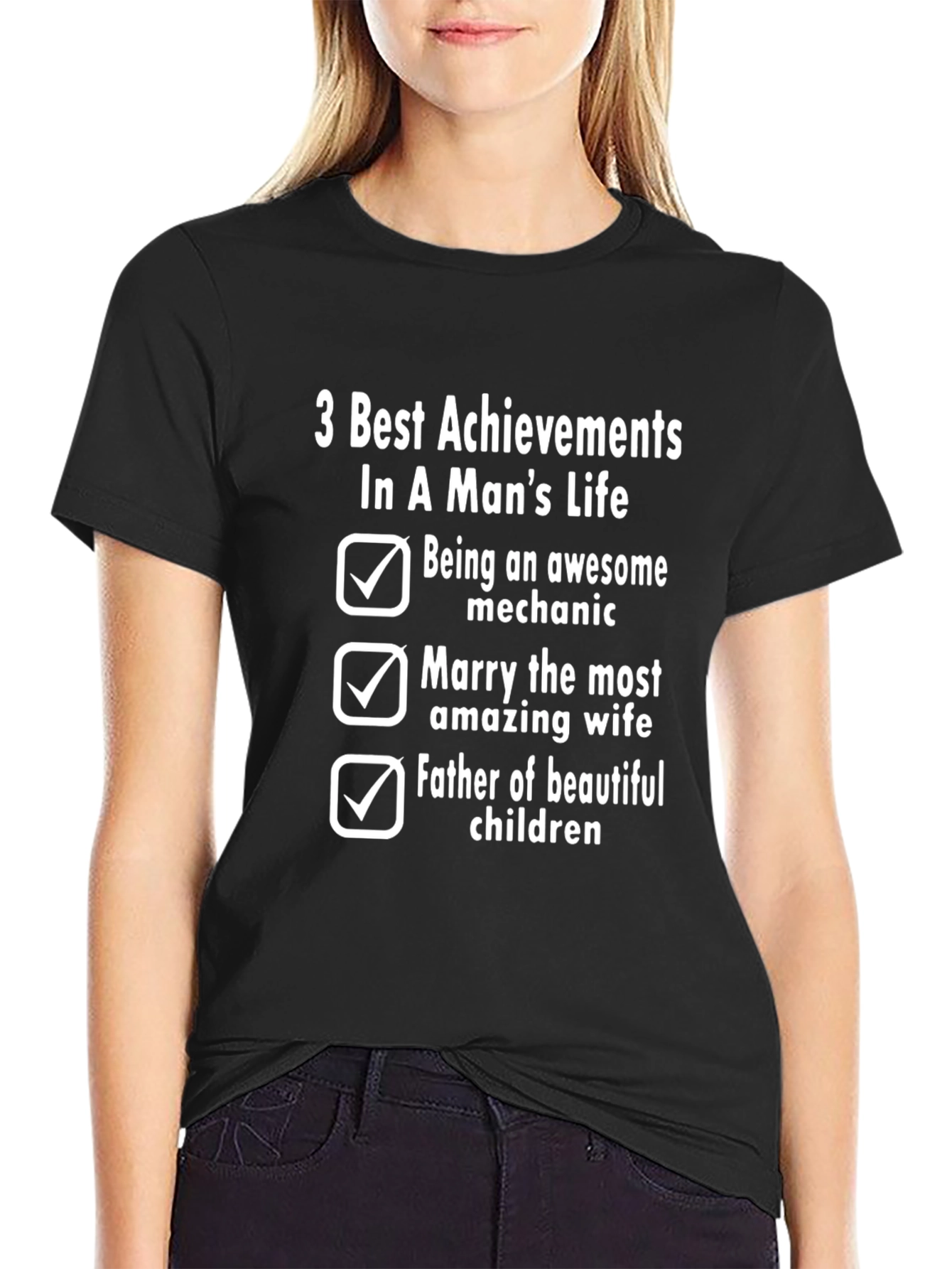 Mechanic Mans Life Achievements T-Shirt