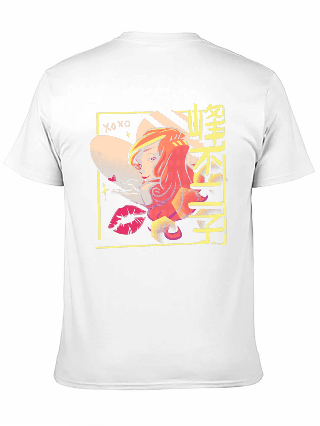 Retro Anime T-Shirt - Black Cotton Graphic Tee