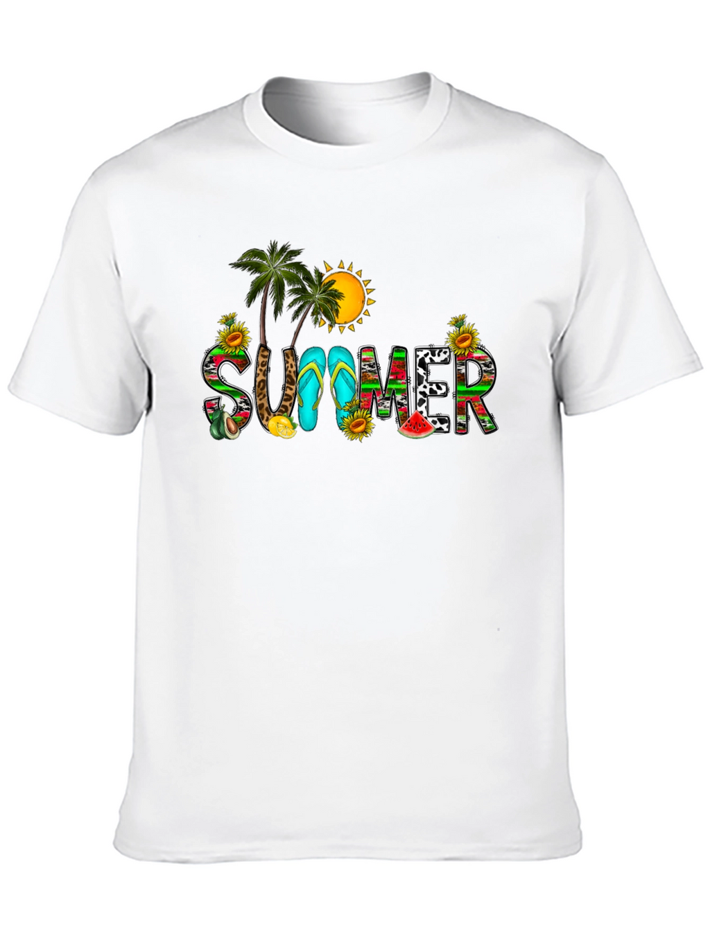 Summer Graphic Black T-Shirt