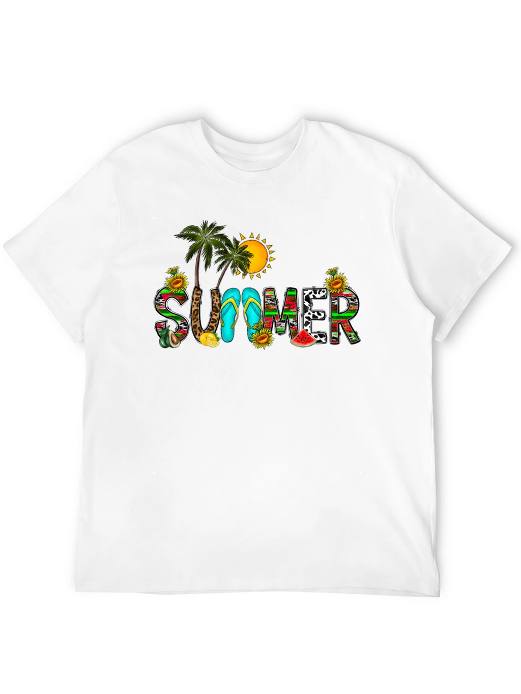 Summer Graphic Black T-Shirt