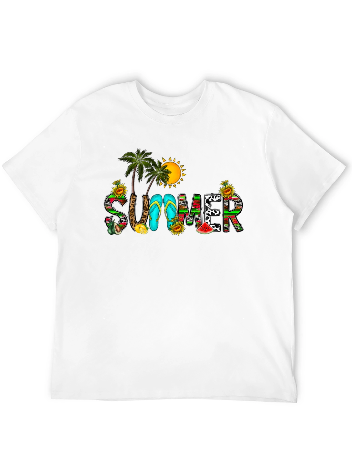 Summer Graphic Black T-Shirt