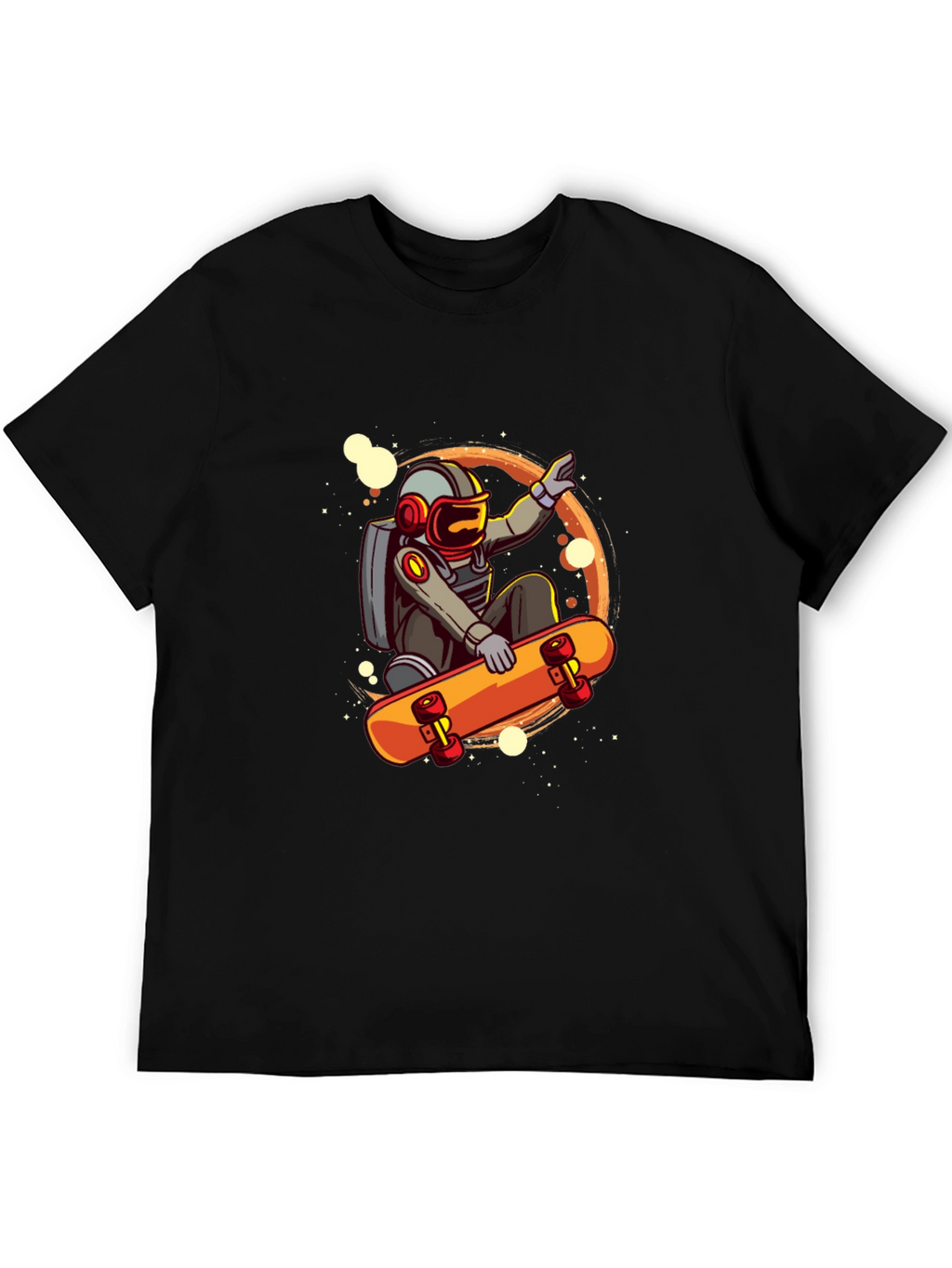 Astronaut Skateboarder Graphic T-Shirt