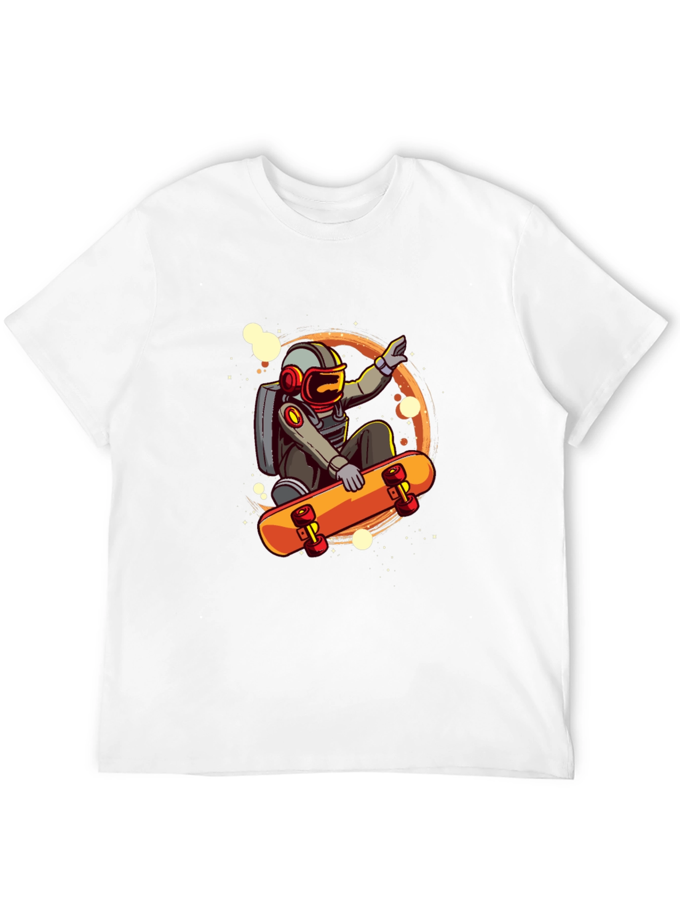 Astronaut Skateboarder Graphic T-Shirt
