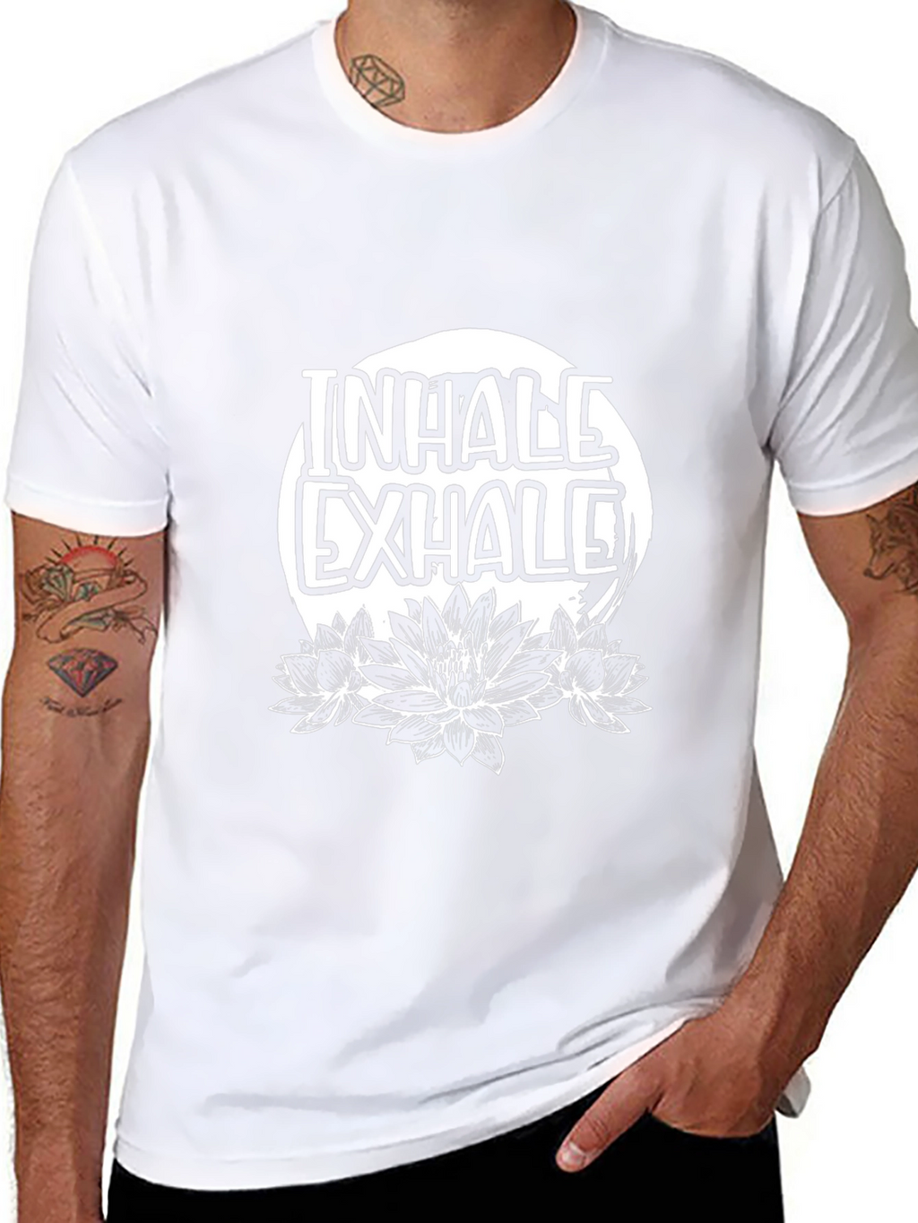 Inhale Exhale Lotus Graphic T-Shirt