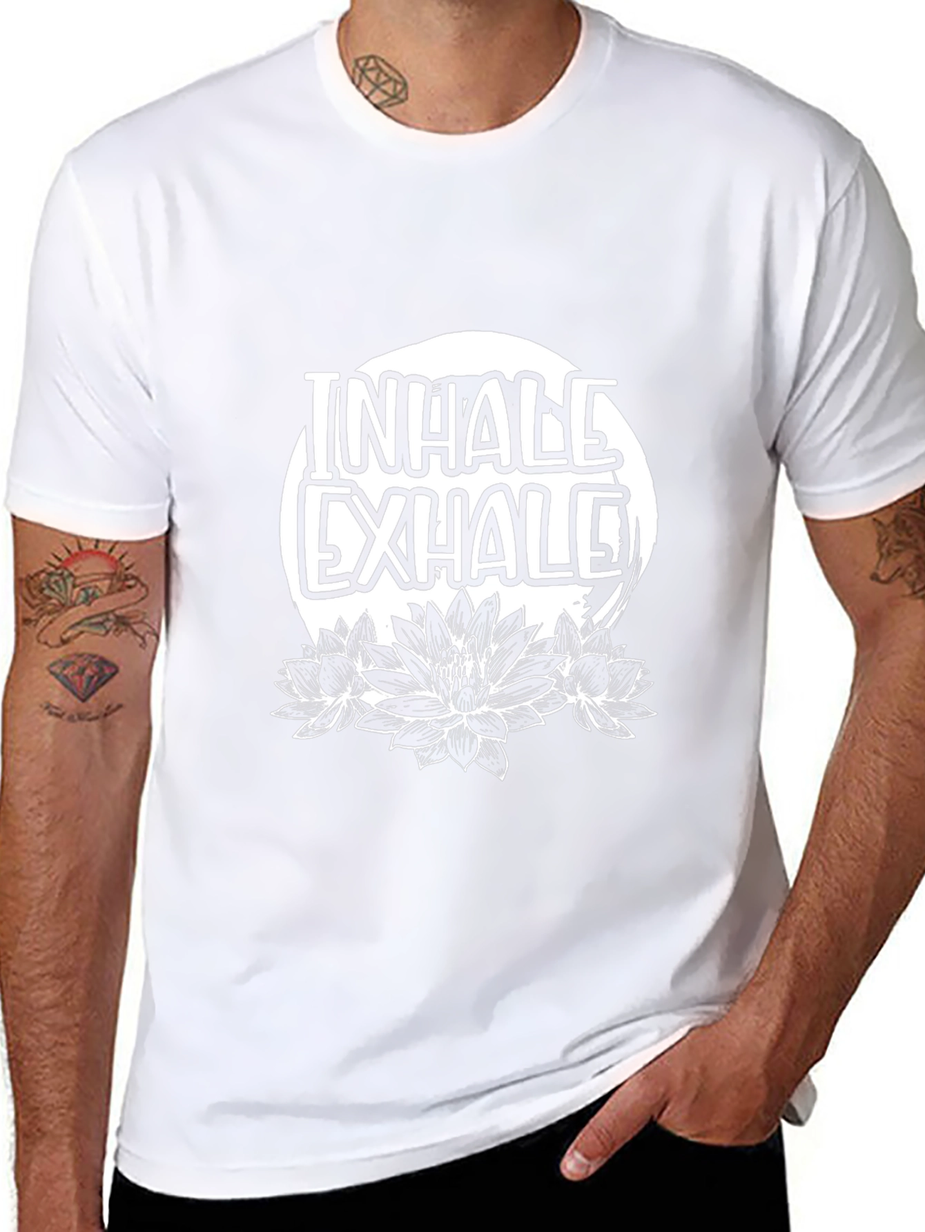 Inhale Exhale Lotus Graphic T-Shirt