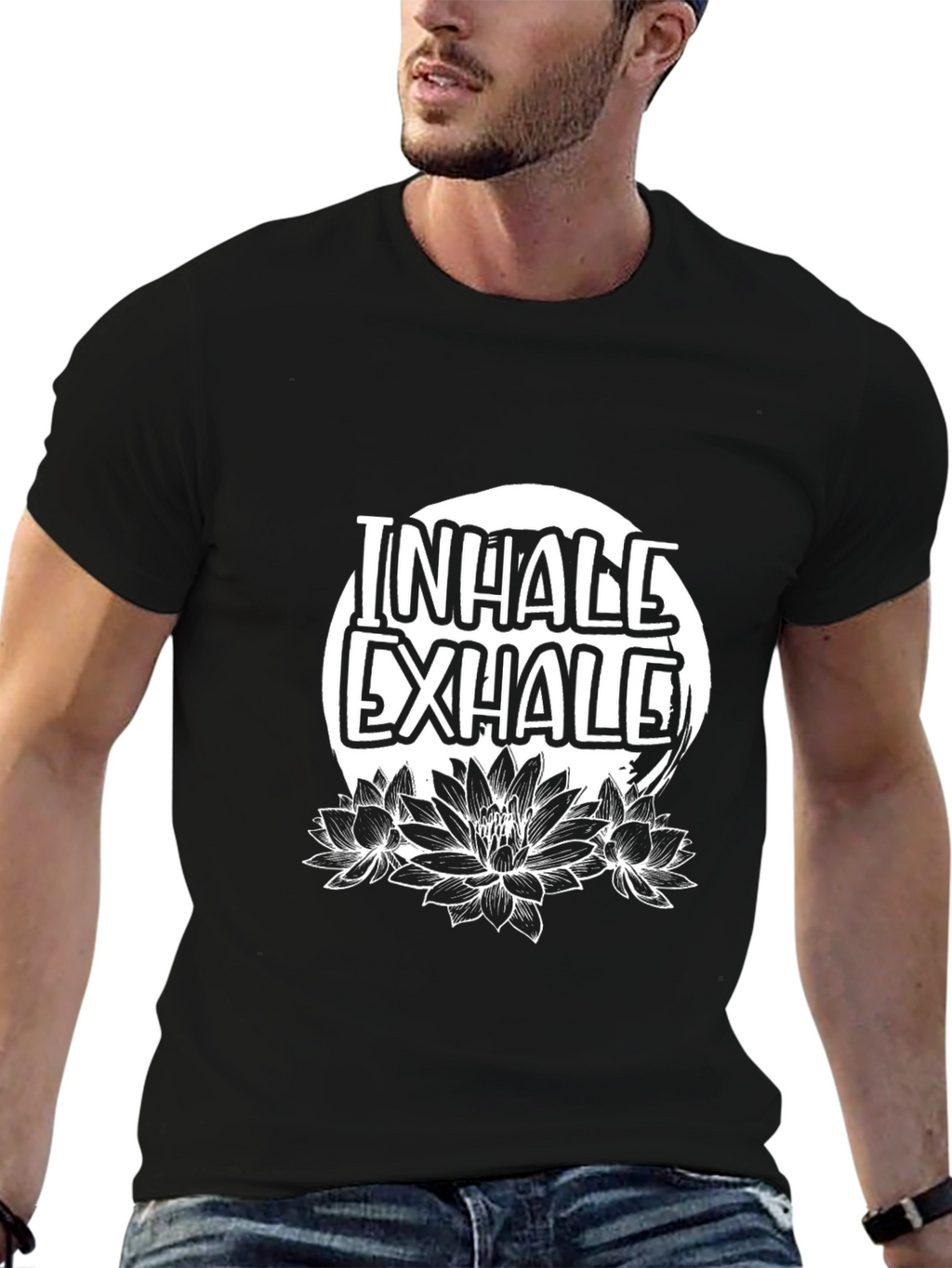 Inhale Exhale Lotus Graphic T-Shirt