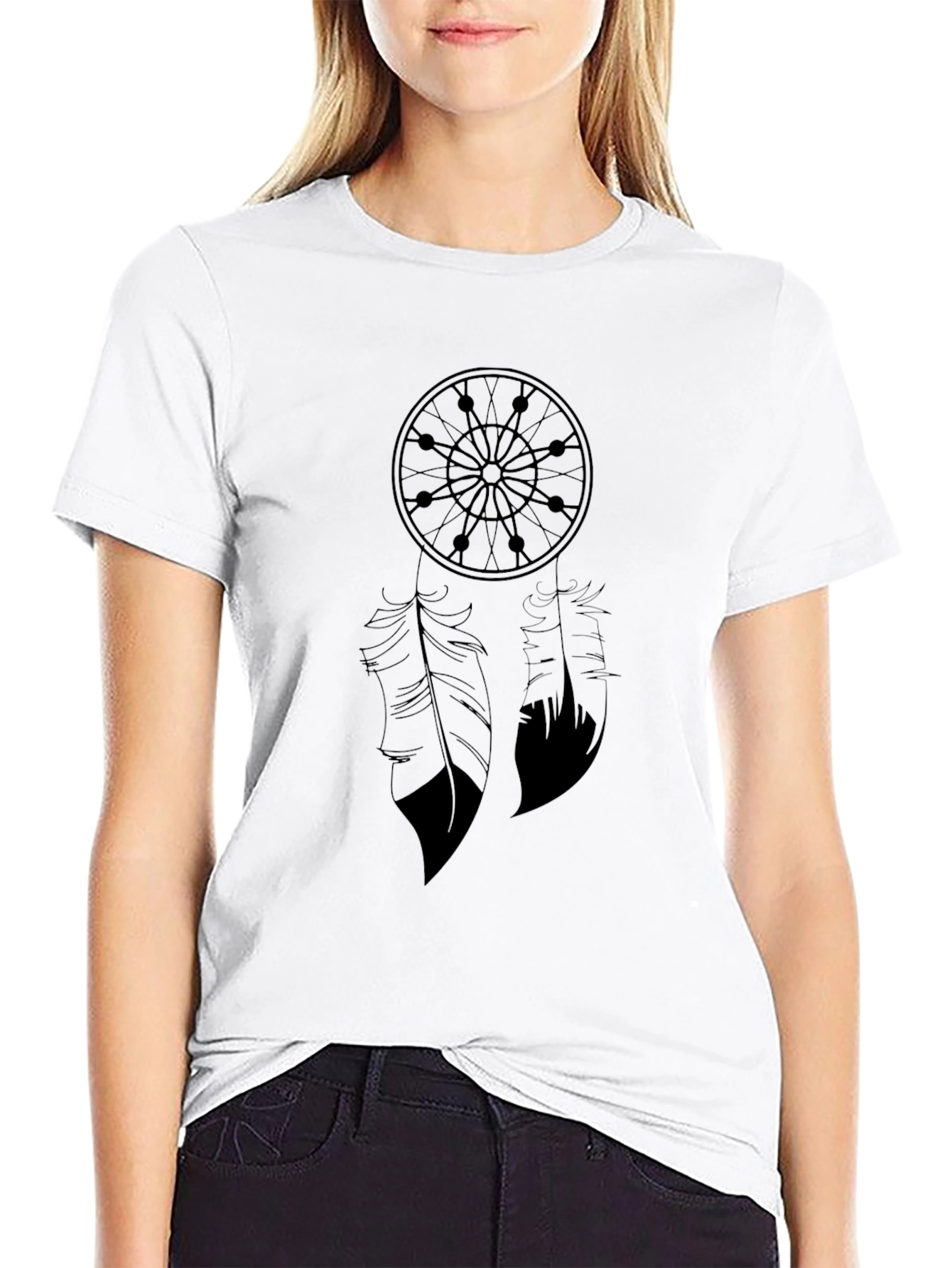 Black Dreamcatcher Graphic Tee