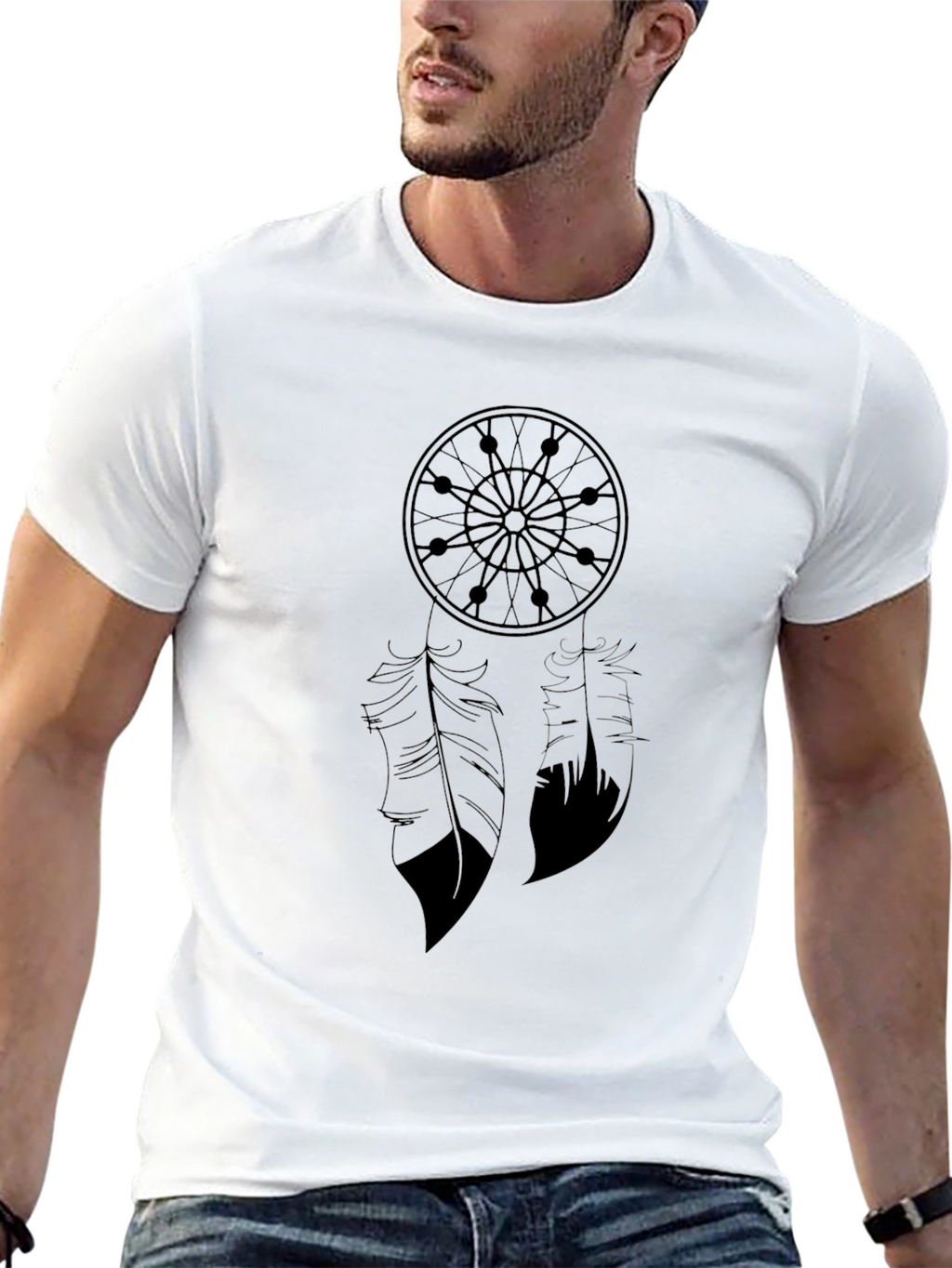 Black Dreamcatcher Graphic Tee