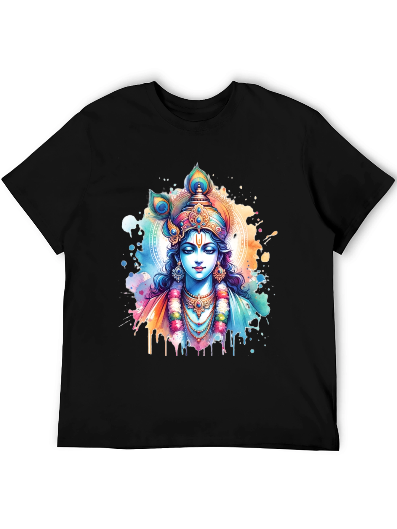 Krishna Art T-Shirt - Divine Graphic Tee