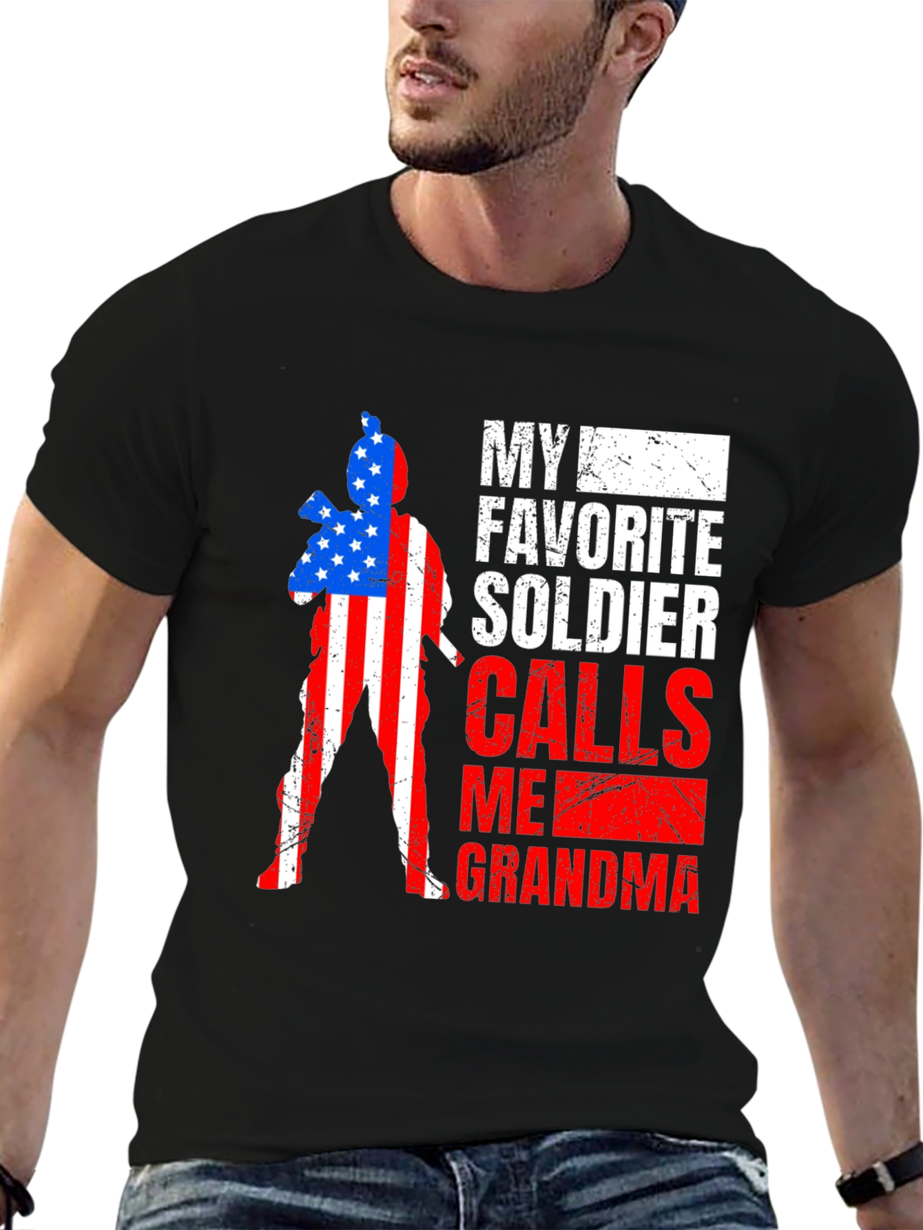 My Favorite Soldier Grandma Patriotic T-Shirt