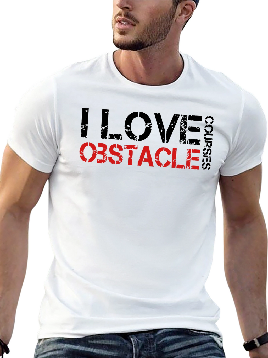 I Love Obstacle Courses Graphic T-Shirt