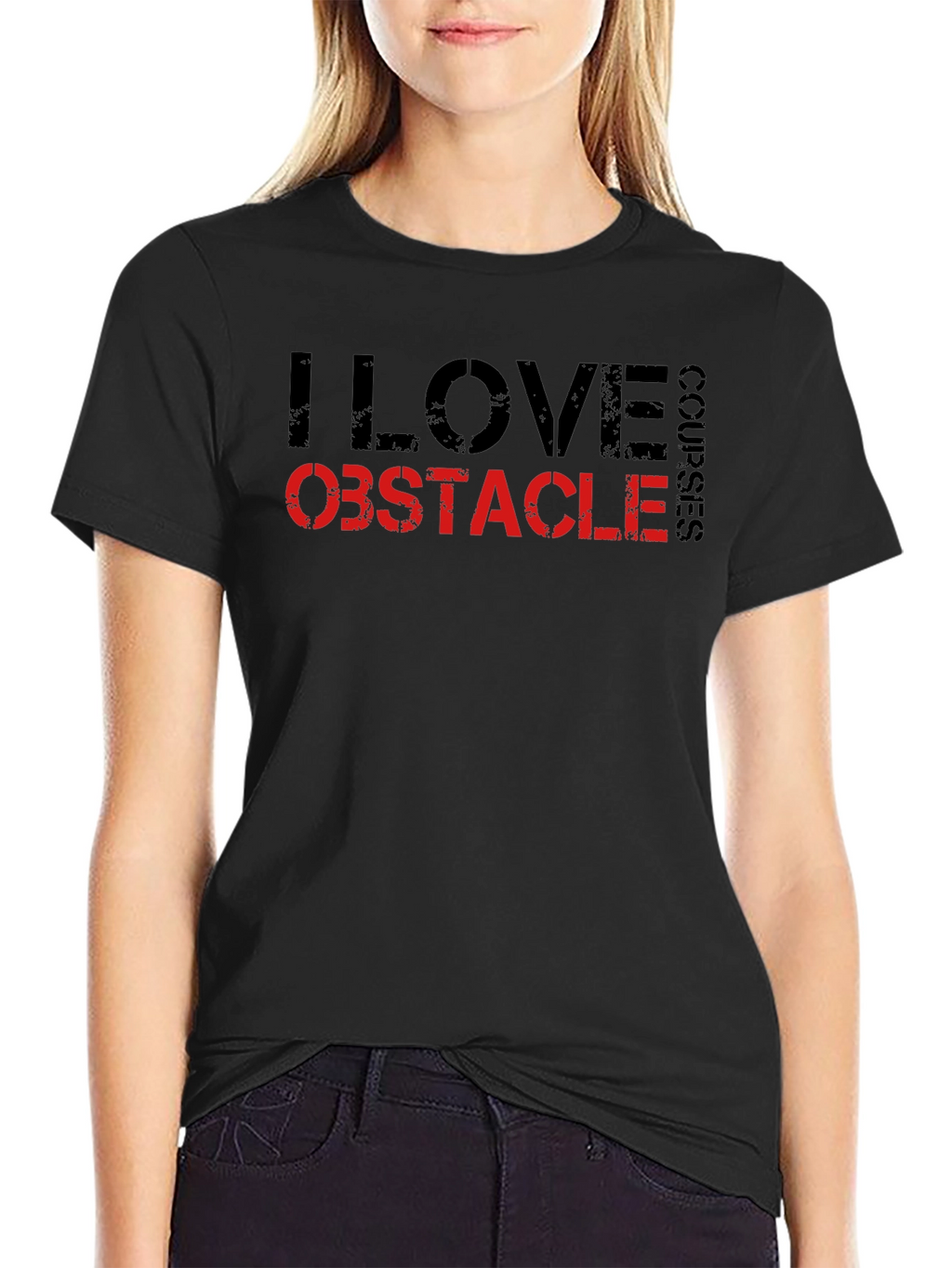 I Love Obstacle Courses Graphic T-Shirt