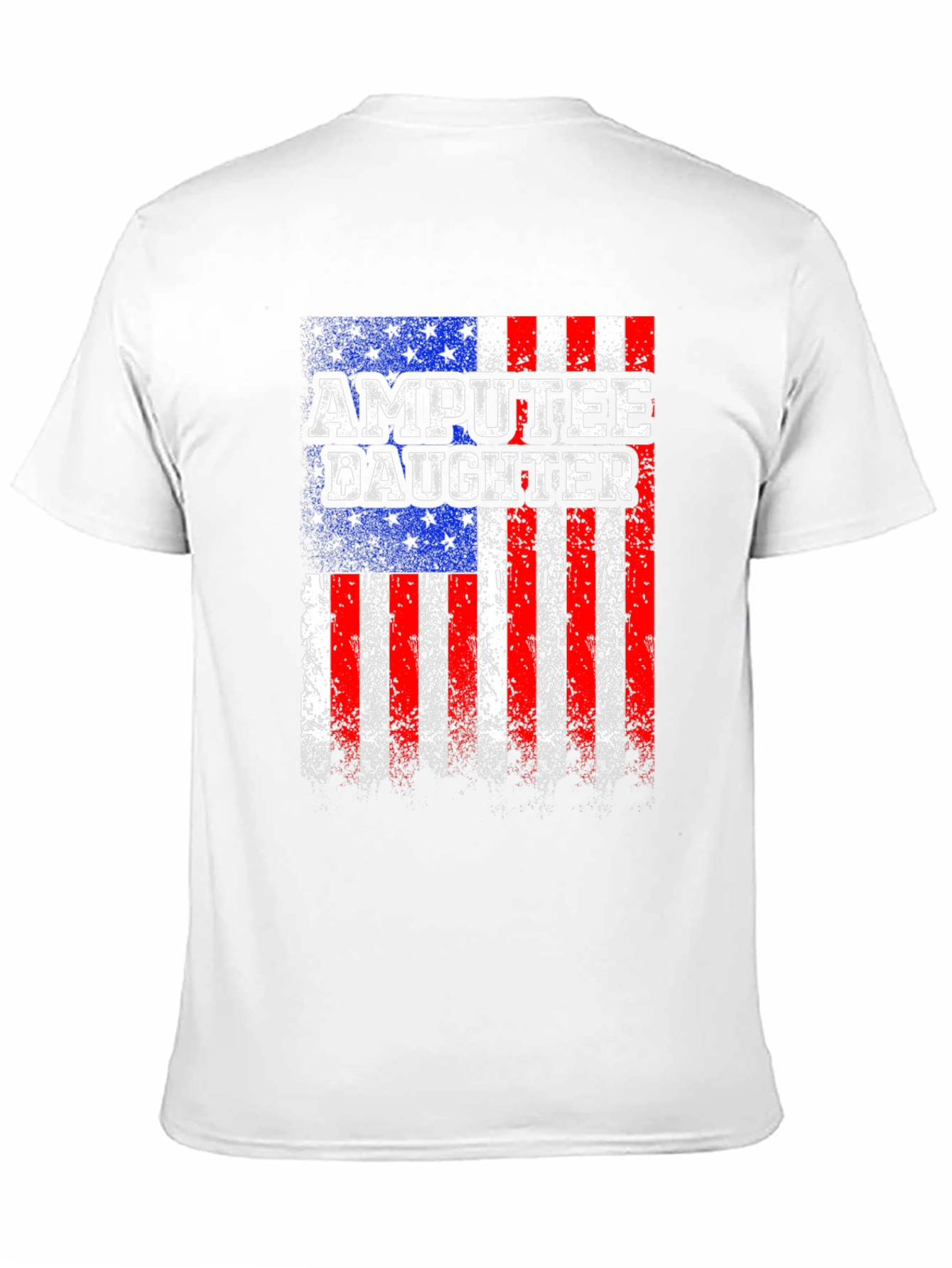 Amputee Daughter Patriotic USA Flag T-Shirt
