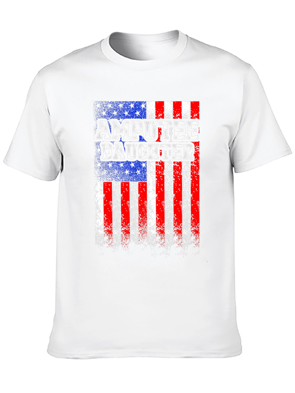 Amputee Daughter Patriotic USA Flag T-Shirt
