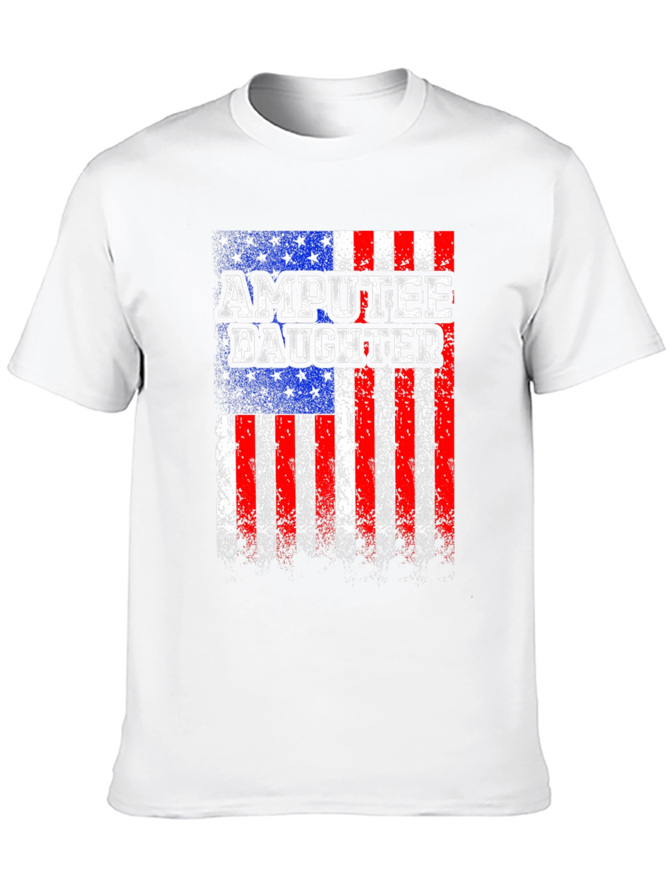 Amputee Daughter Patriotic USA Flag T-Shirt