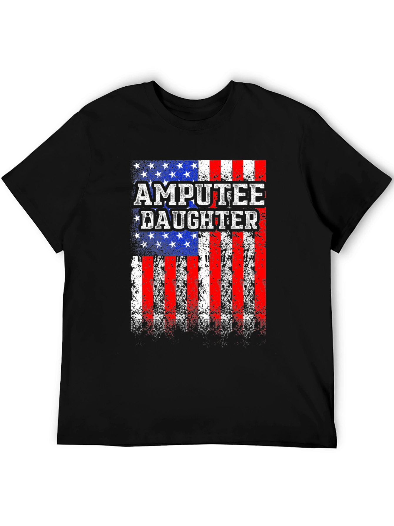 Amputee Daughter Patriotic USA Flag T-Shirt