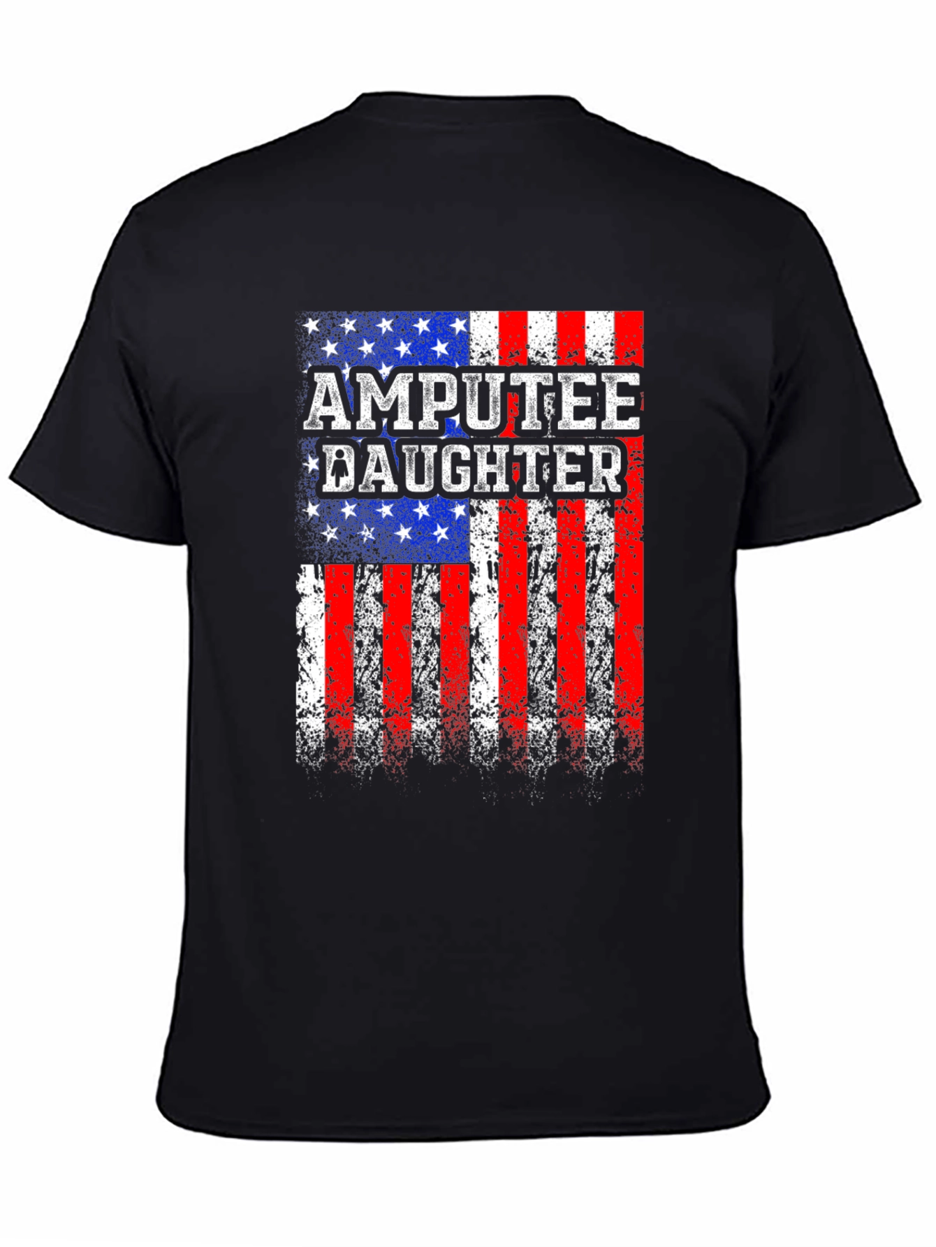 Amputee Daughter Patriotic USA Flag T-Shirt