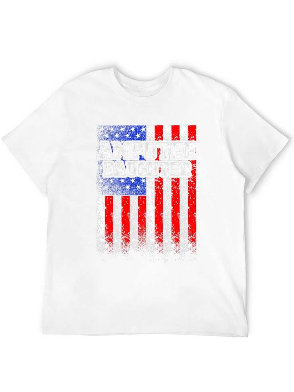 Amputee Daughter Patriotic USA Flag T-Shirt